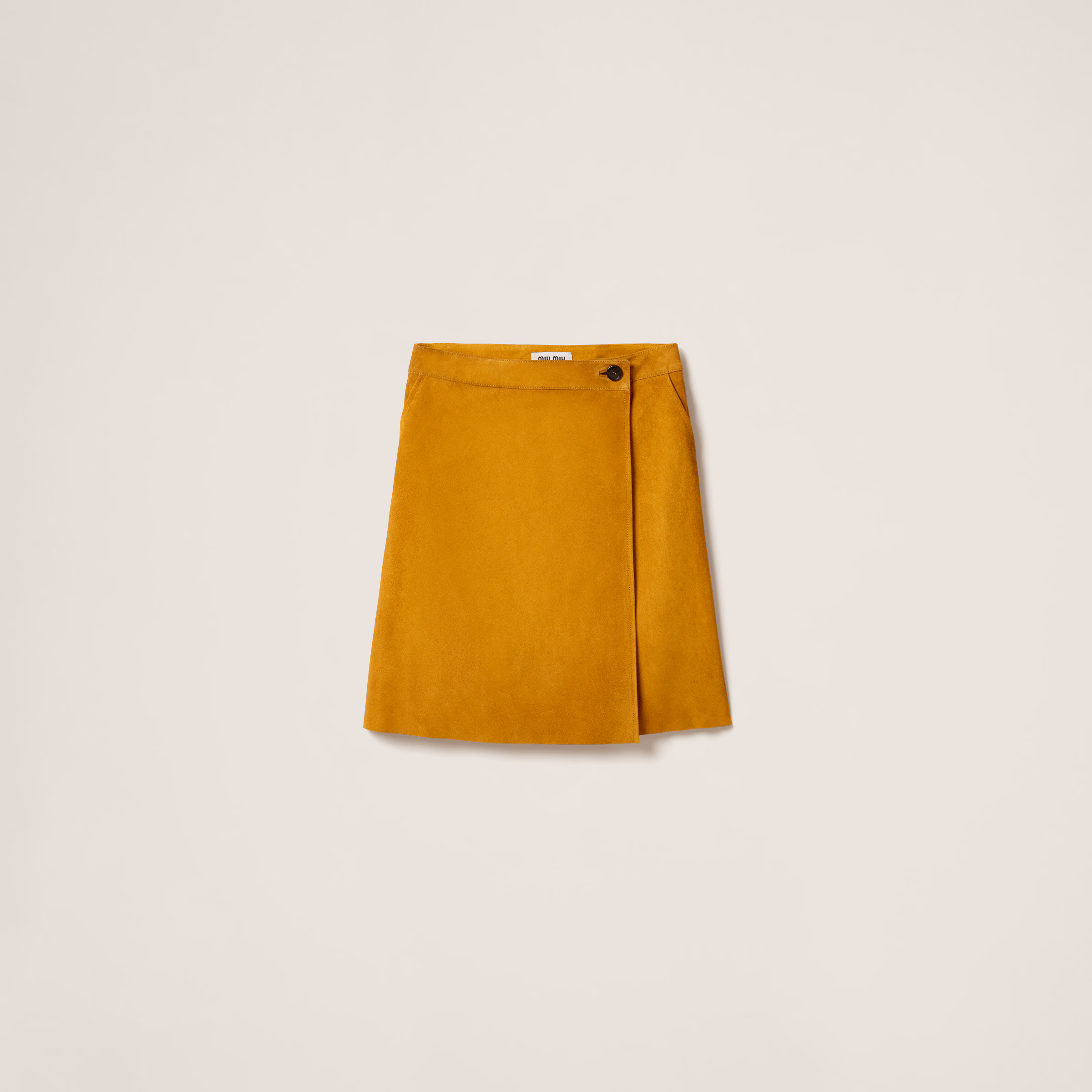 Suede Wraparound Skirt