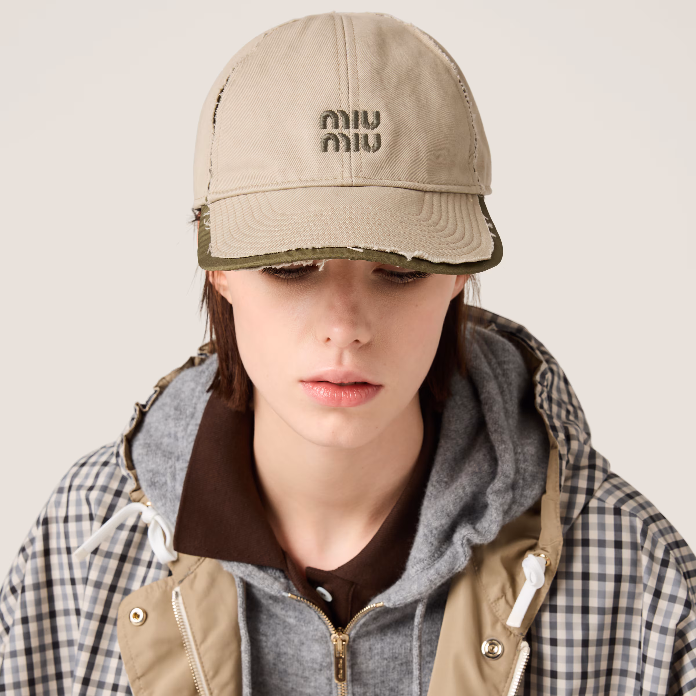 Drill And Poplin Baseball Cap