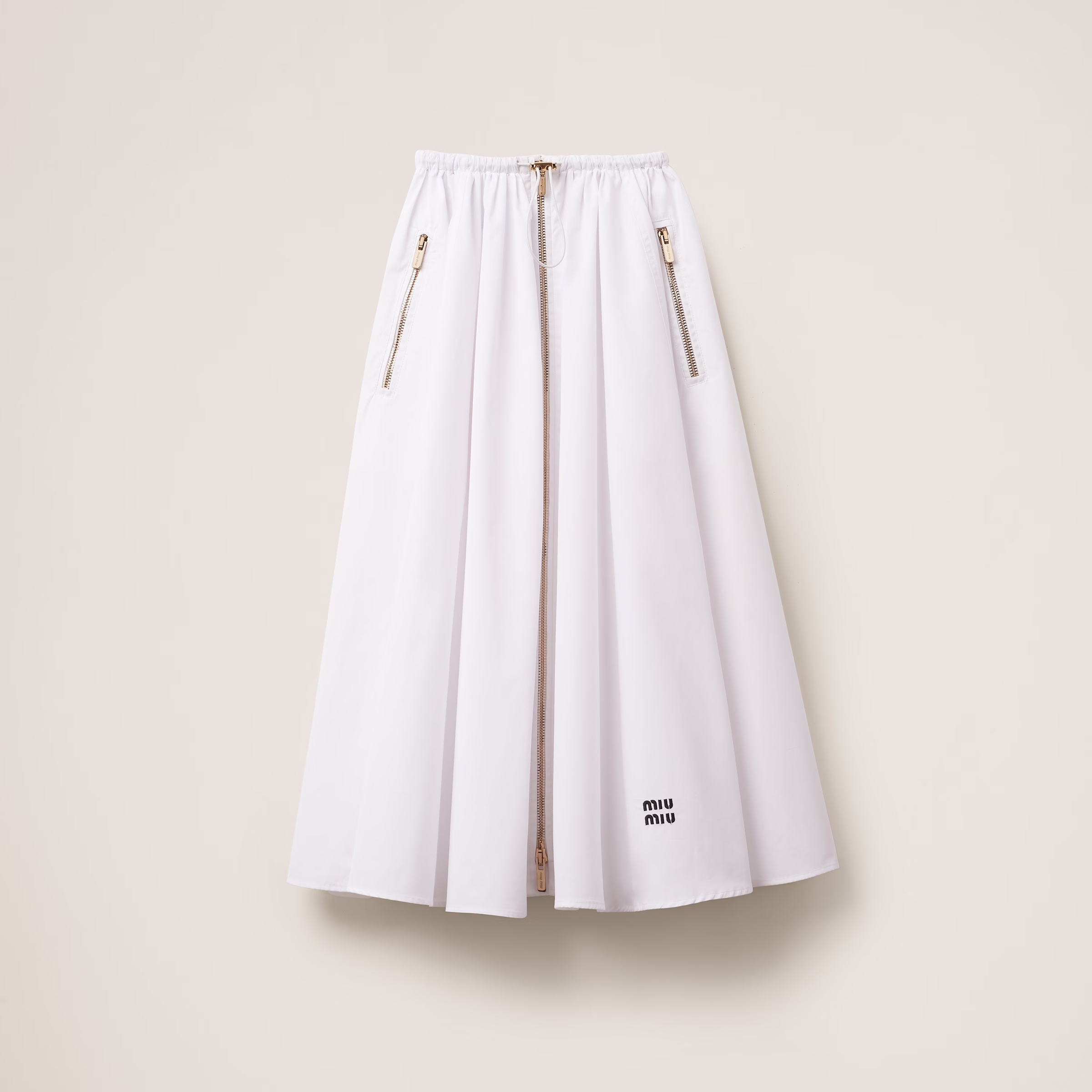 Long Poplin Skirt