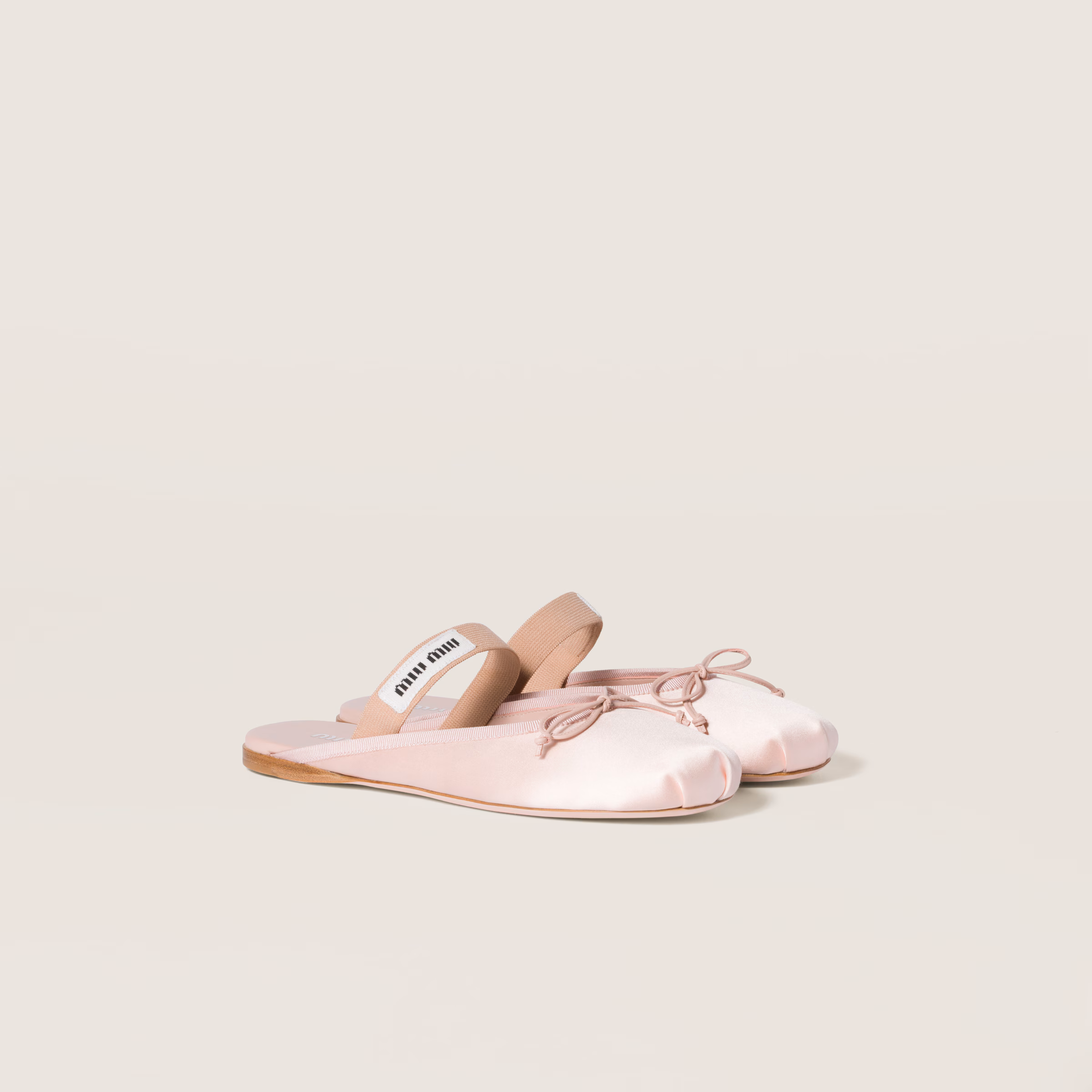 Satin Ballerina Mules