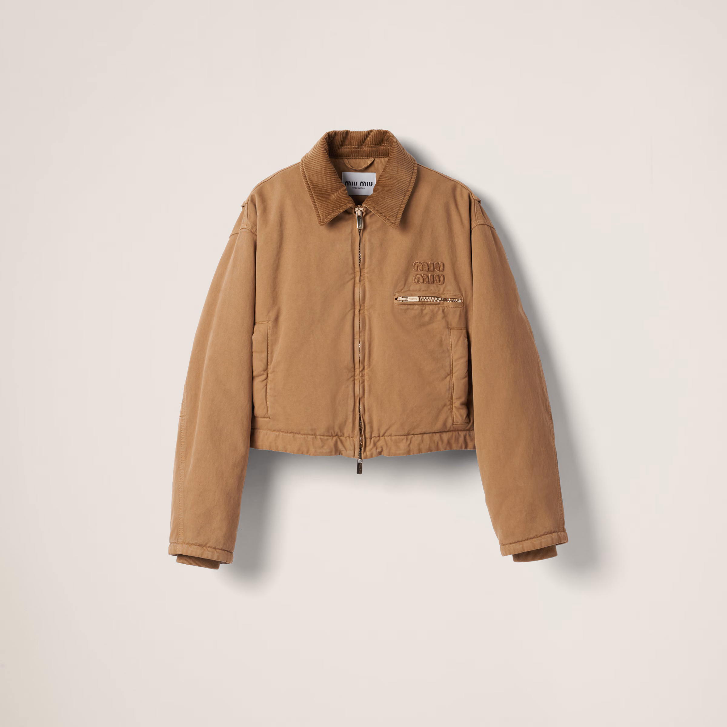 Garment-Dyed Gabardine Blouson Jacket