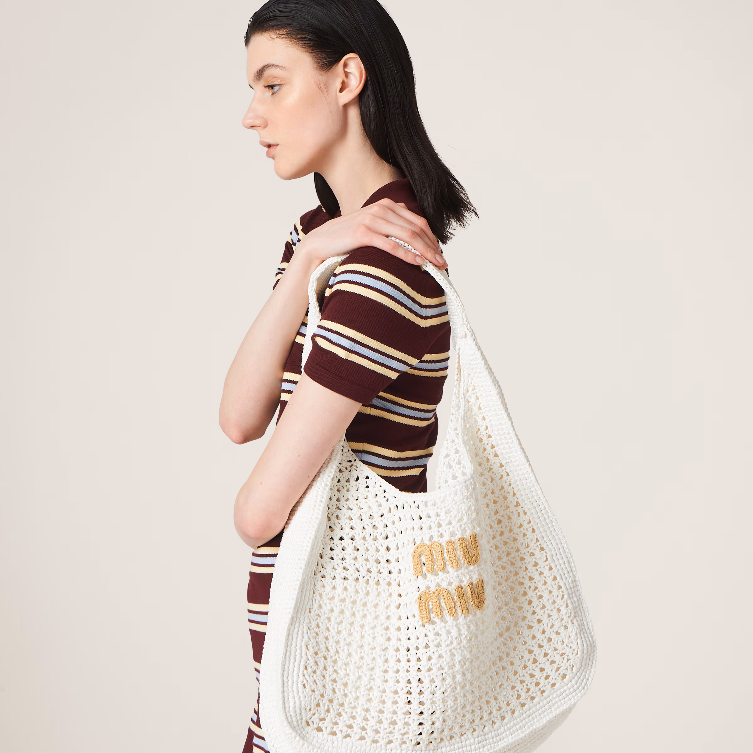 Woven Fabric Hobo Bag
