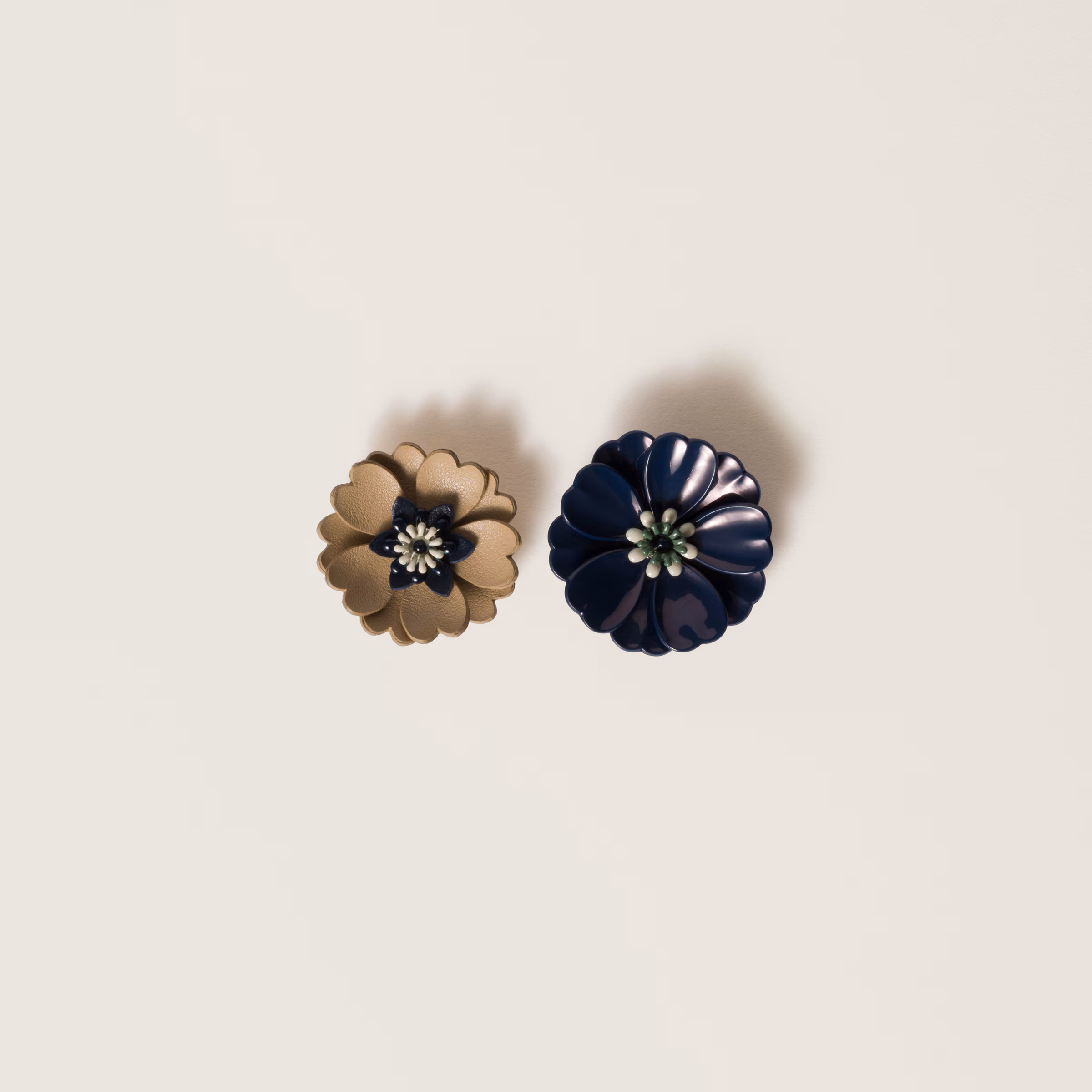 Metal And Leather Earrings