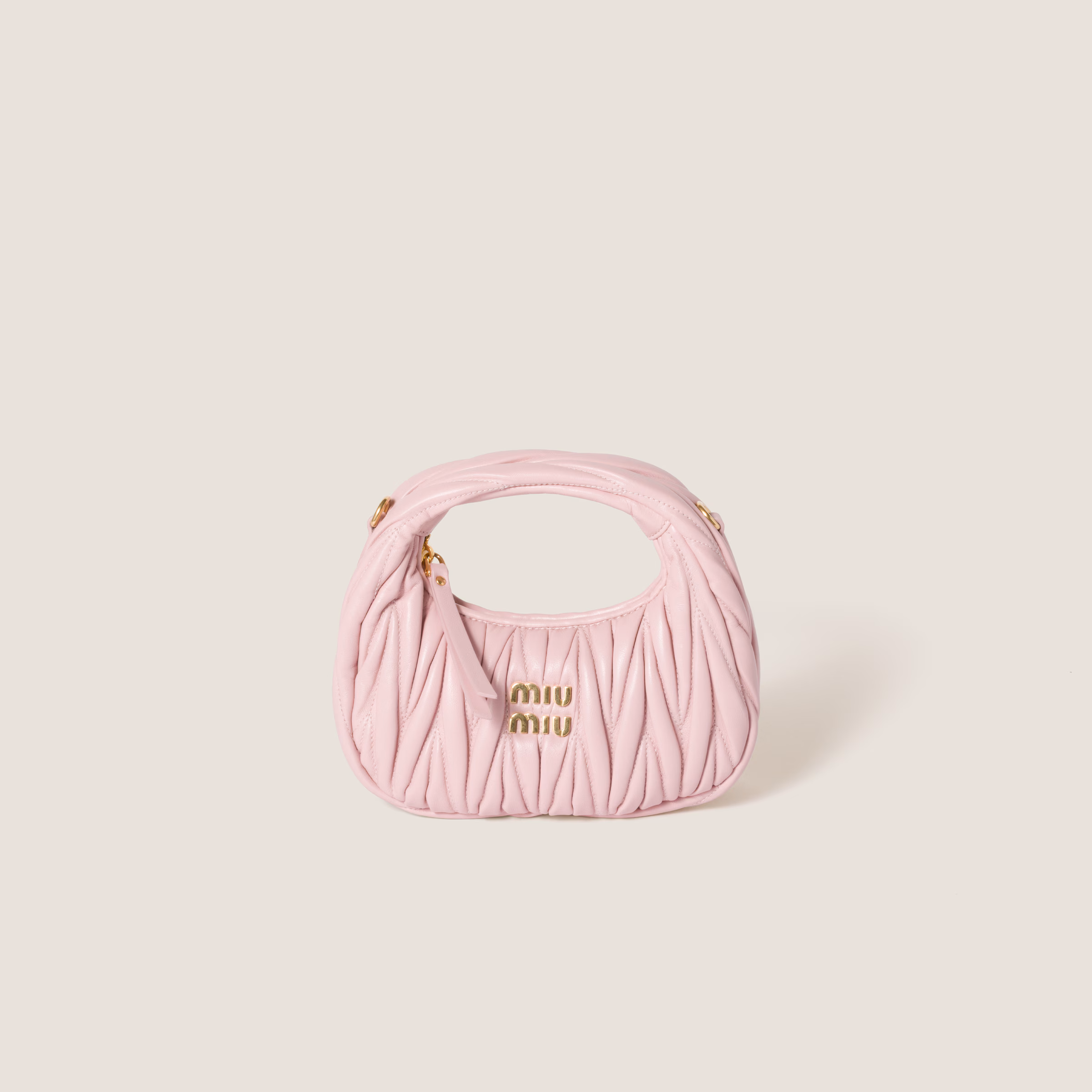 Wander Matelassé Nappa Leather Hobo Mini-Bag