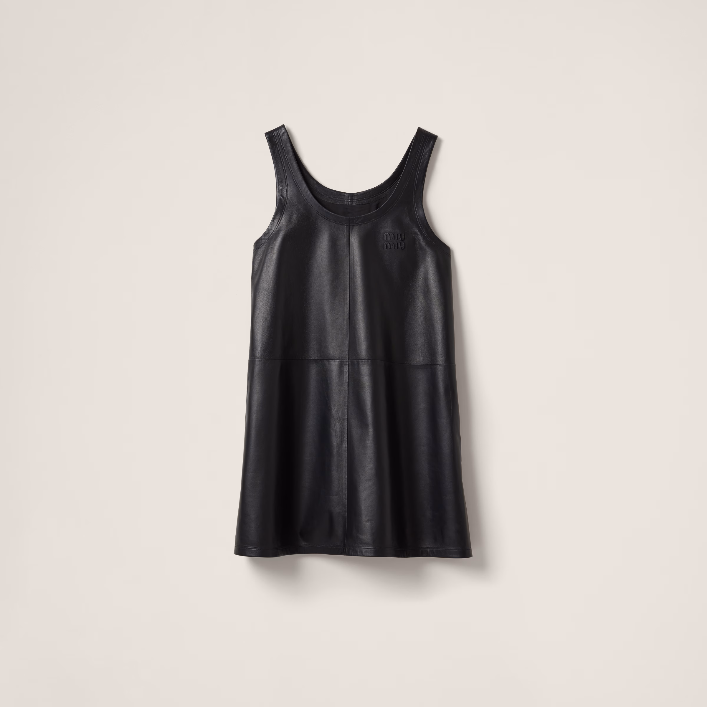 Nappa Leather Mini-Dress