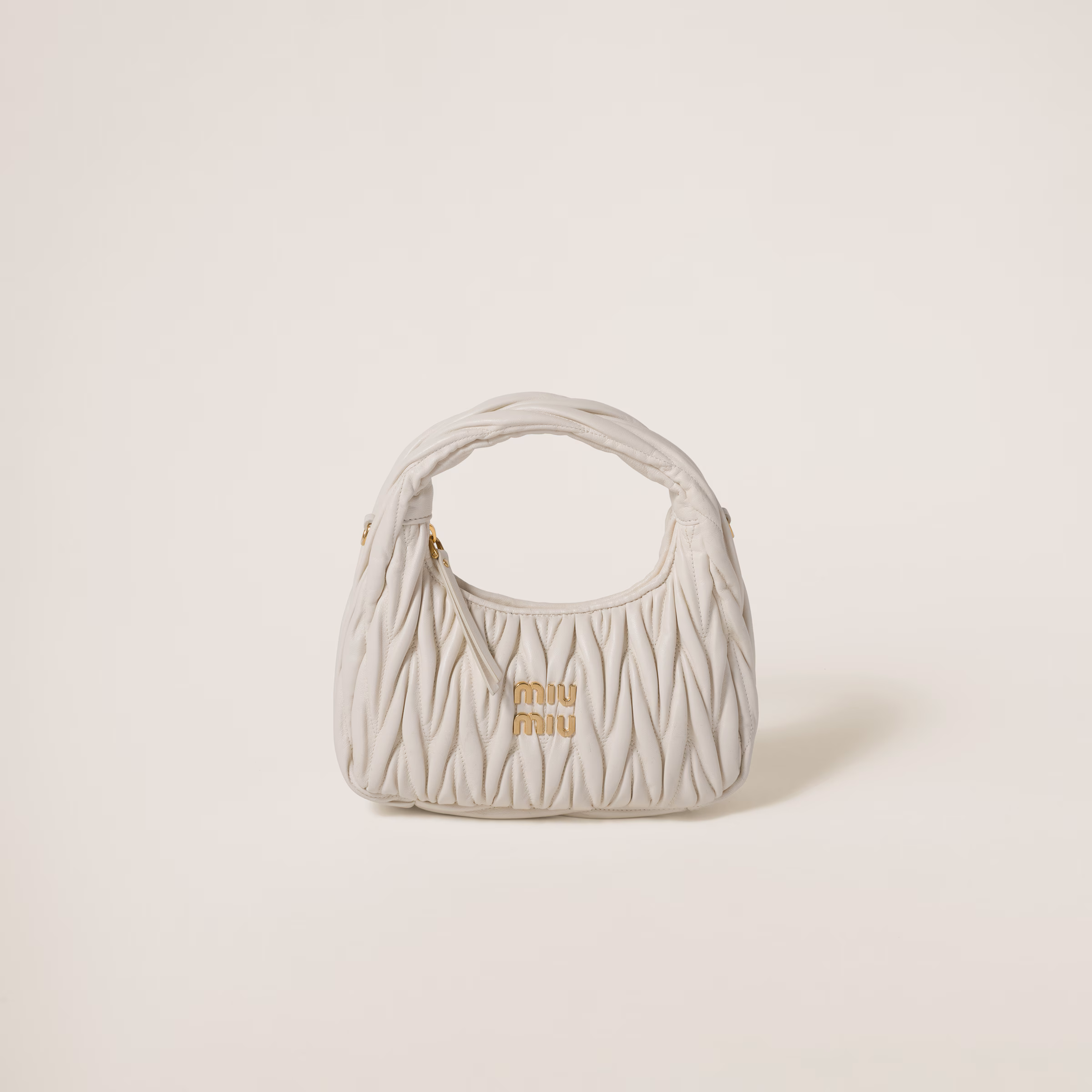 Wander Matelassé Nappa Leather Hobo Bag