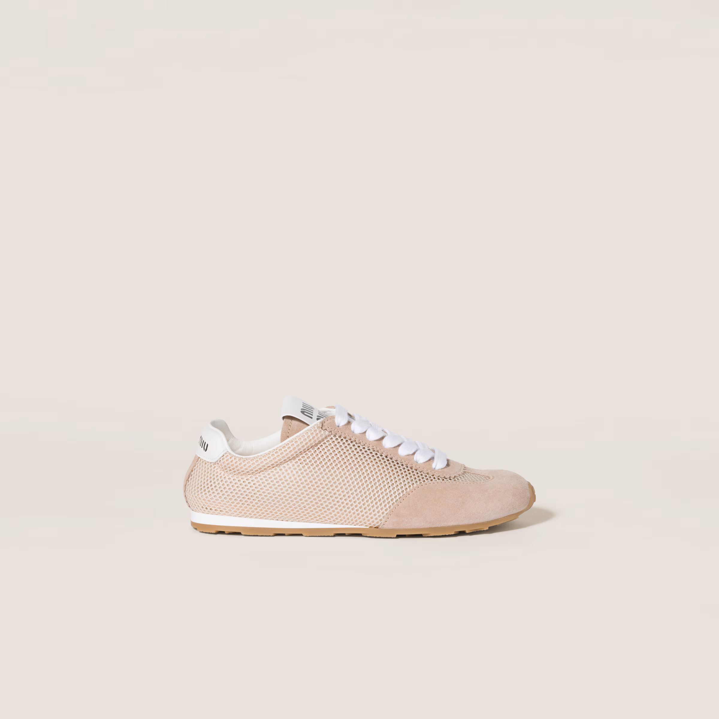 Plume Mesh And Suede Sneakers