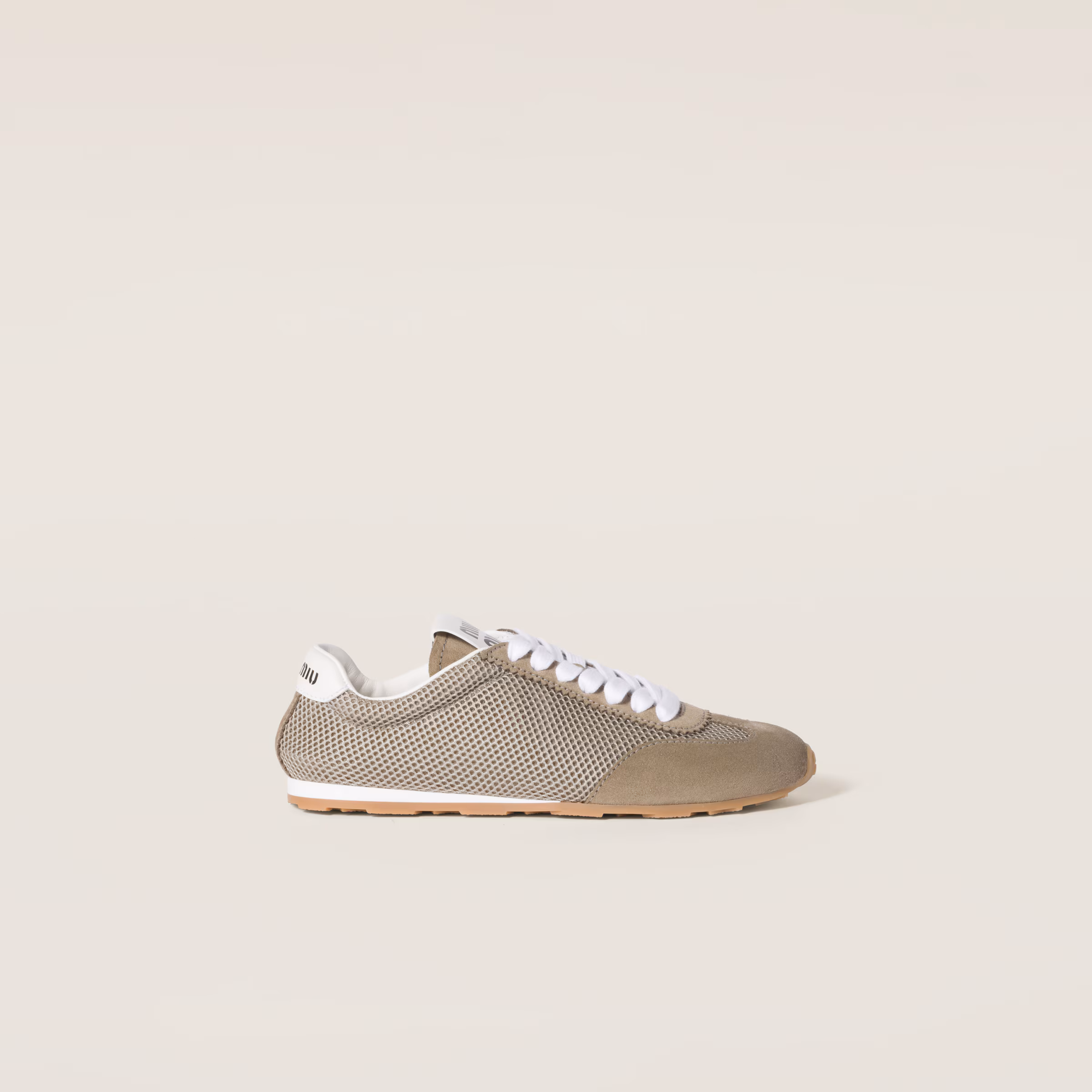 Plume Mesh And Suede Sneakers