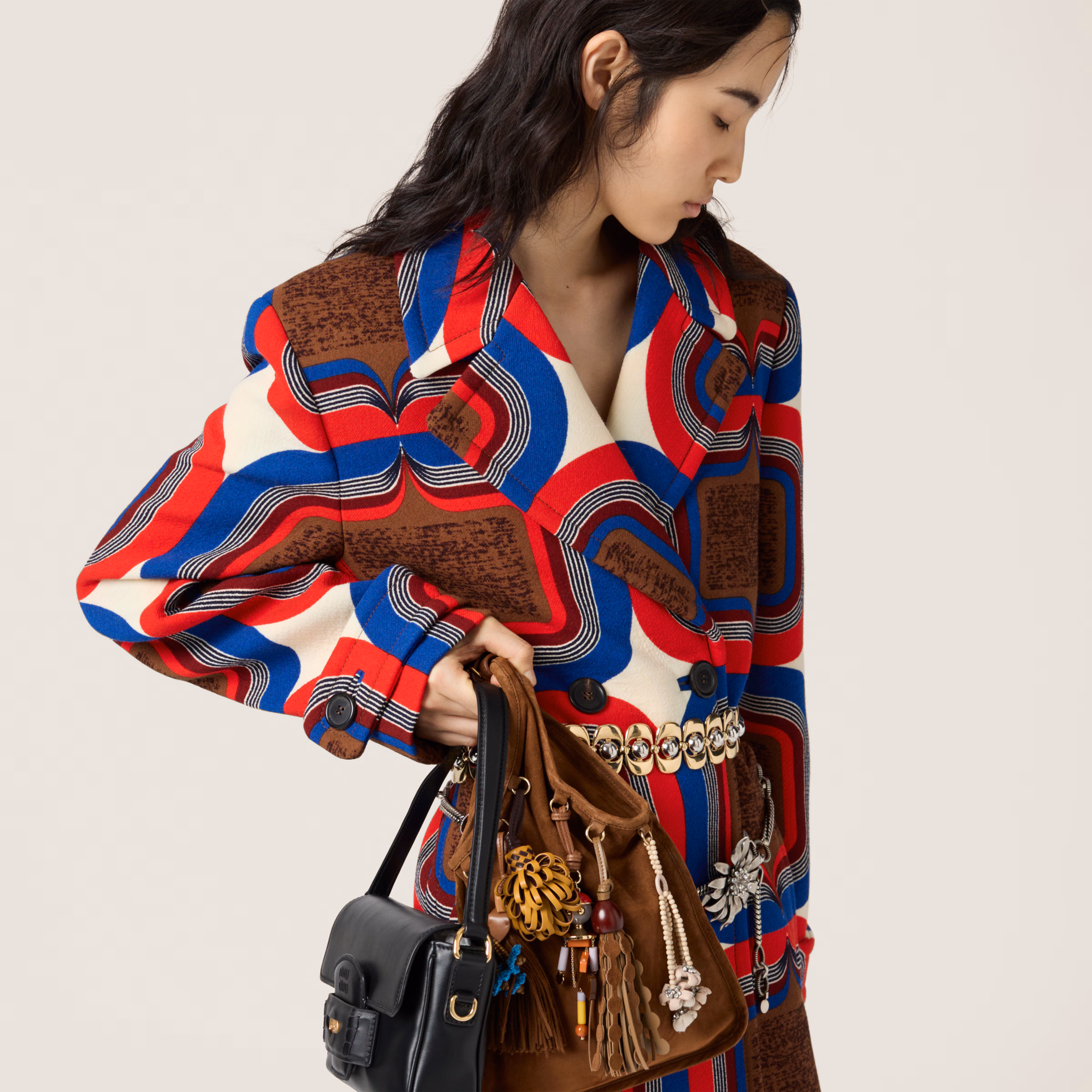 Suede Bag With Trick