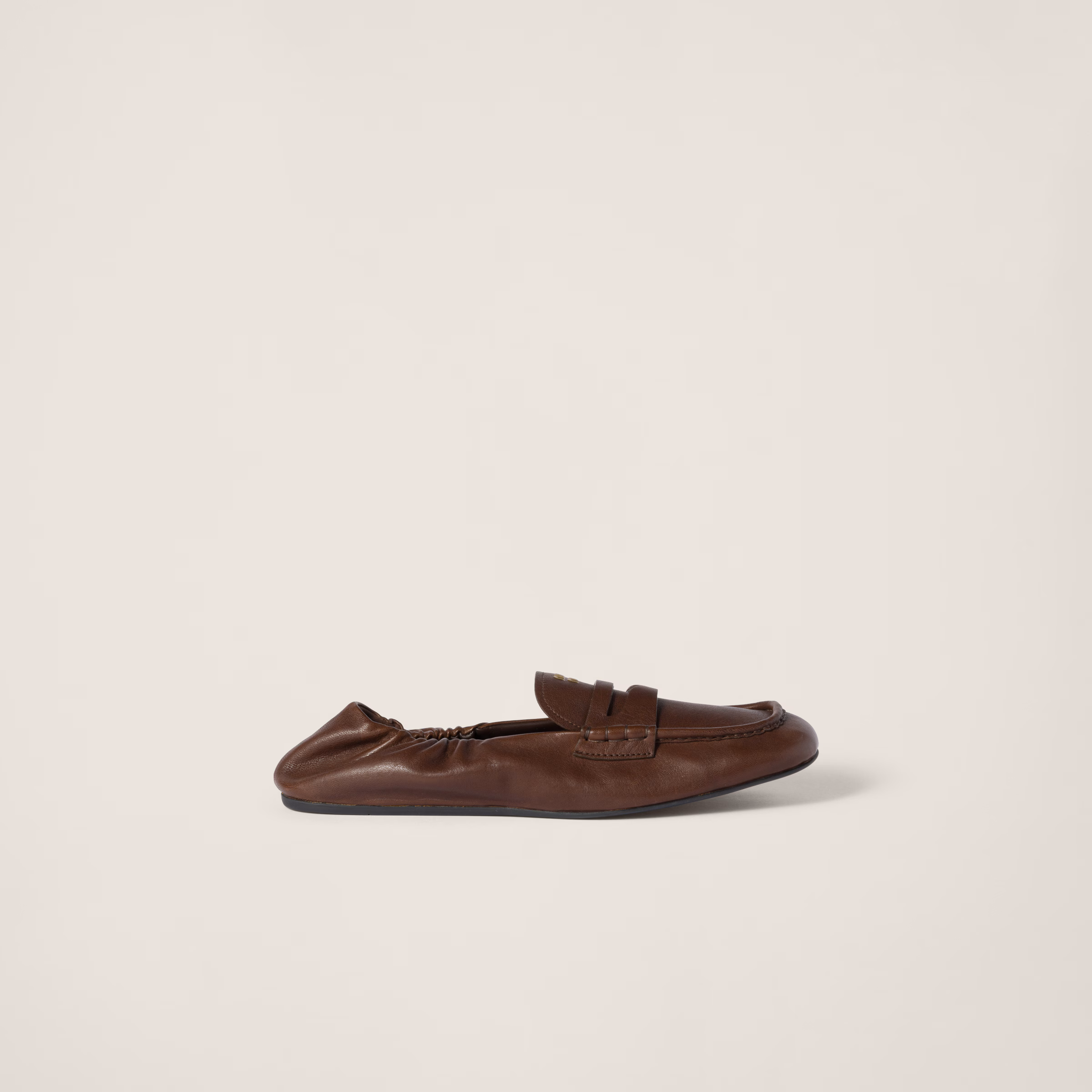 Ruches Nappa Leather Loafers