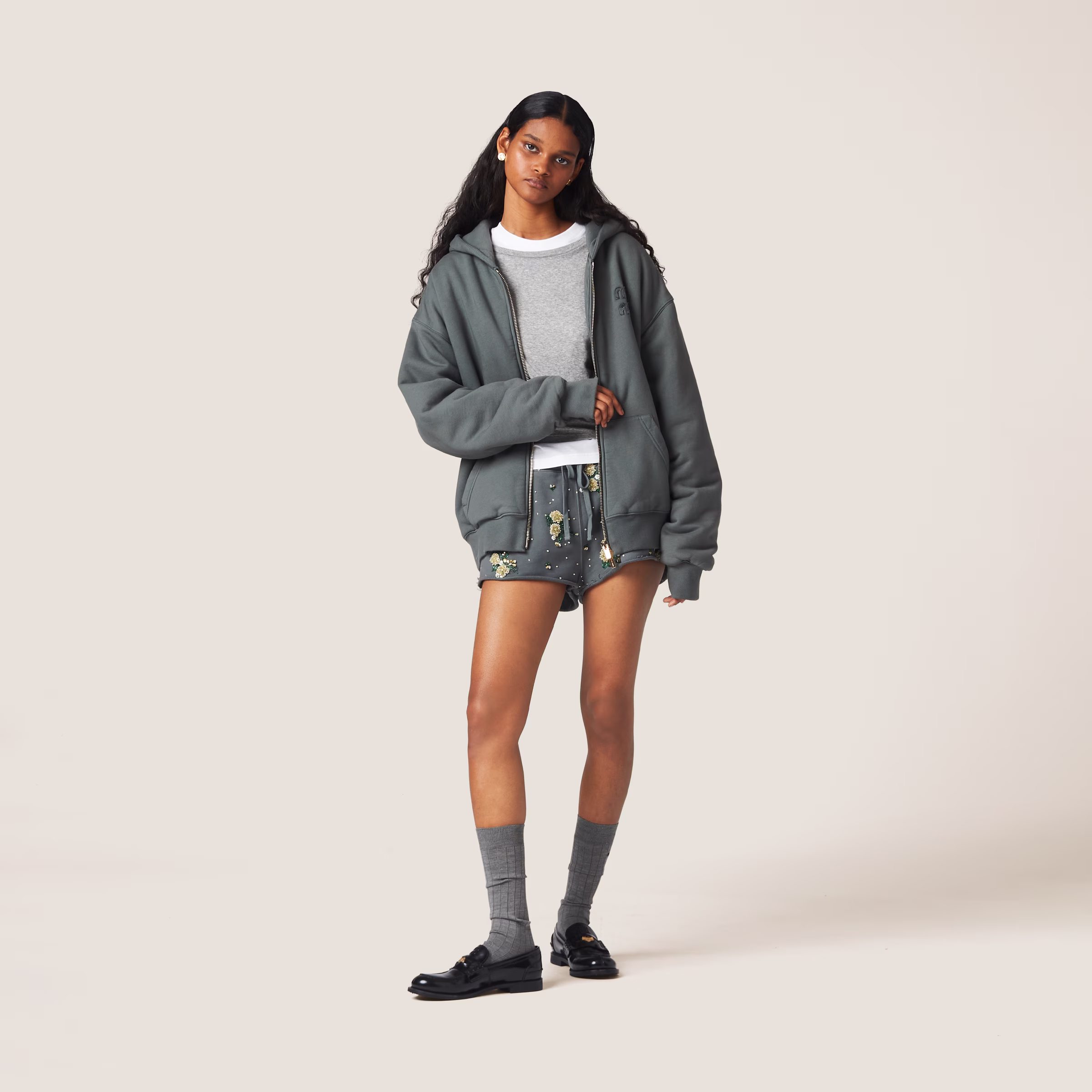 Garment Dyed Cotton Fleece Hoodie