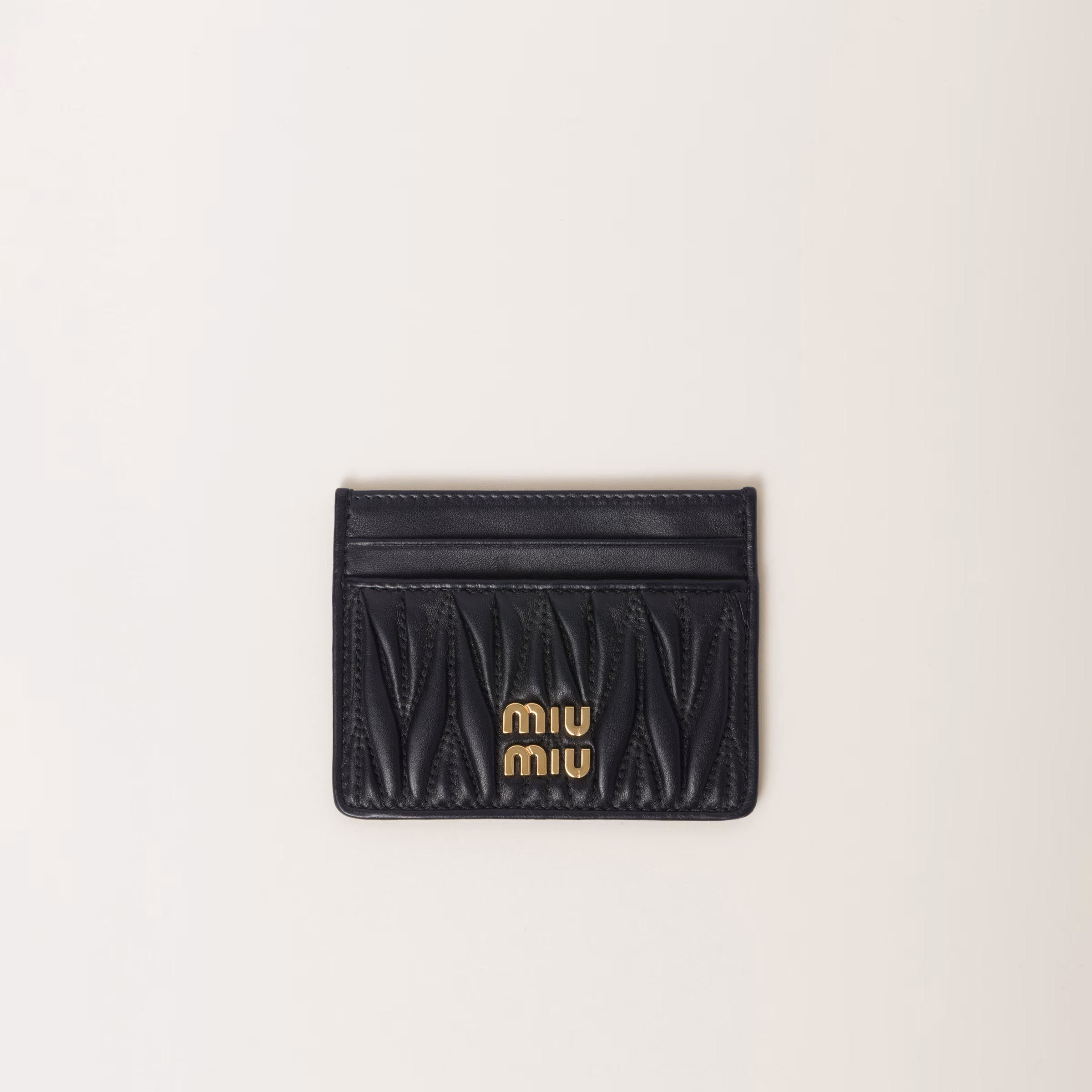 Matelassé Nappa Leather Card Holder