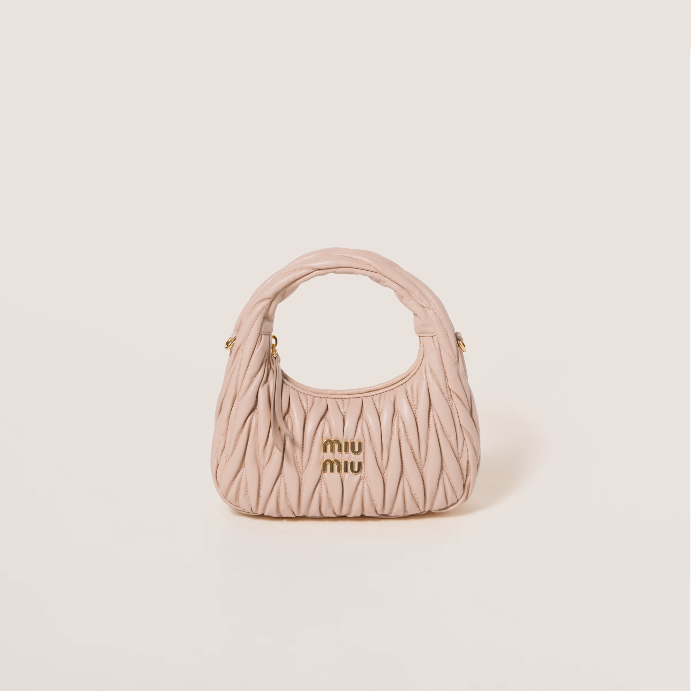 Wander Matelassé Nappa Leather Hobo Bag