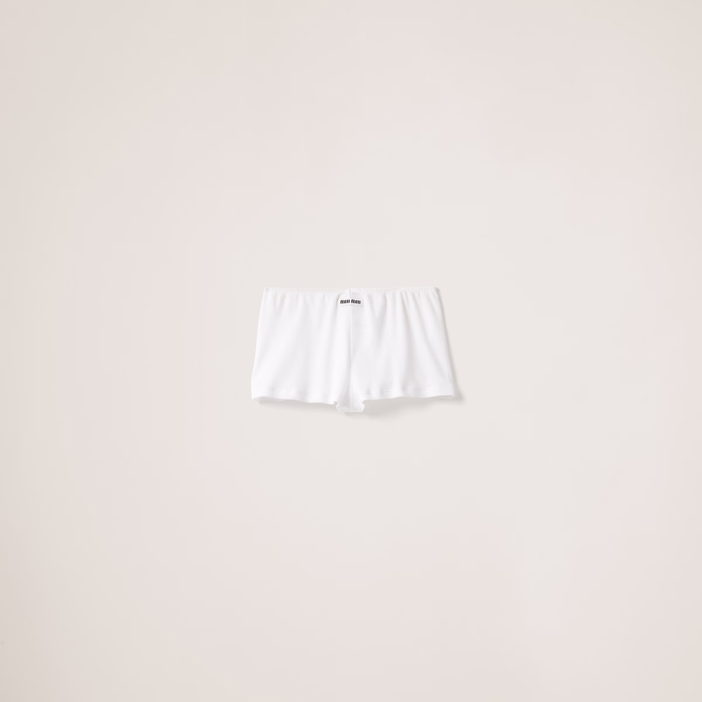 Ribbed Knit Boxer Shorts