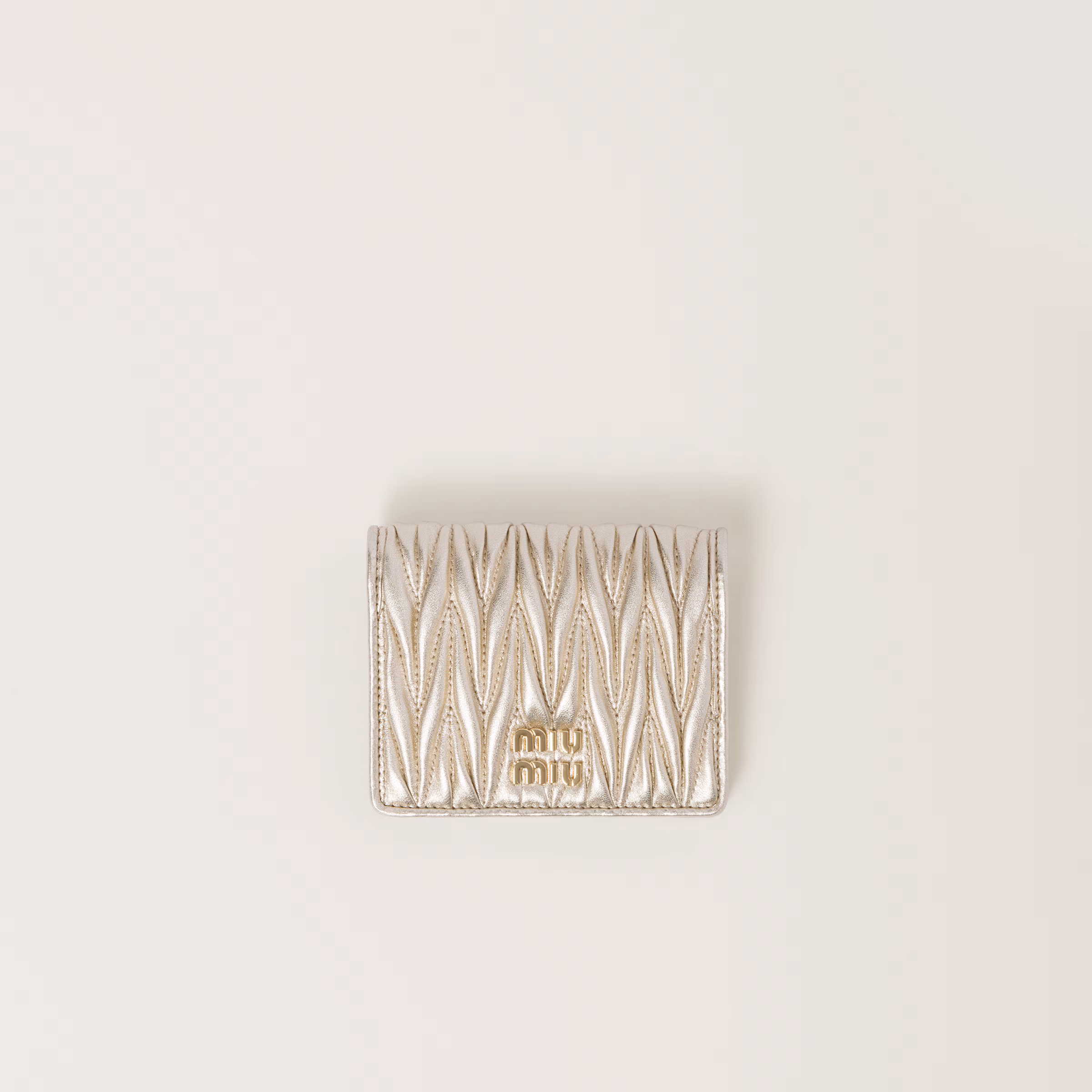Small Matelassé Nappa Leather Wallet