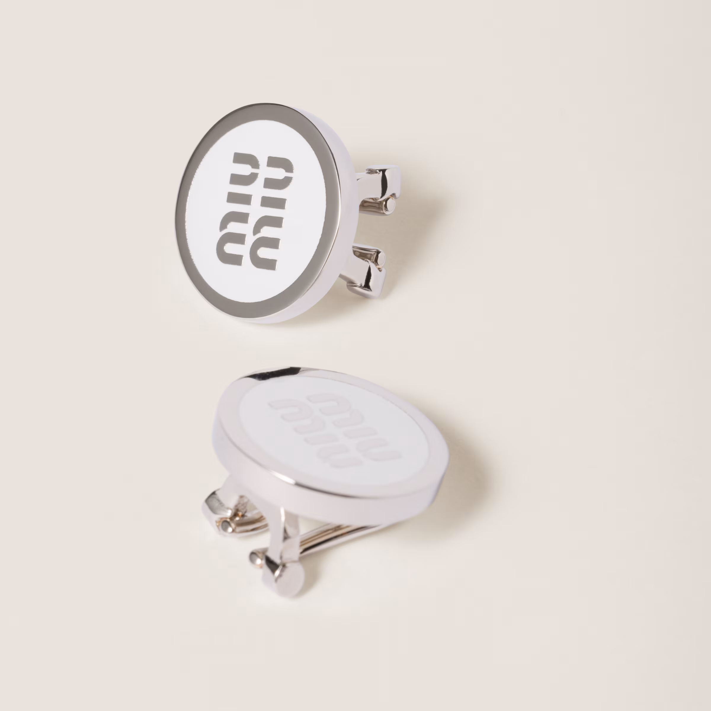Enameled Metal Earrings
