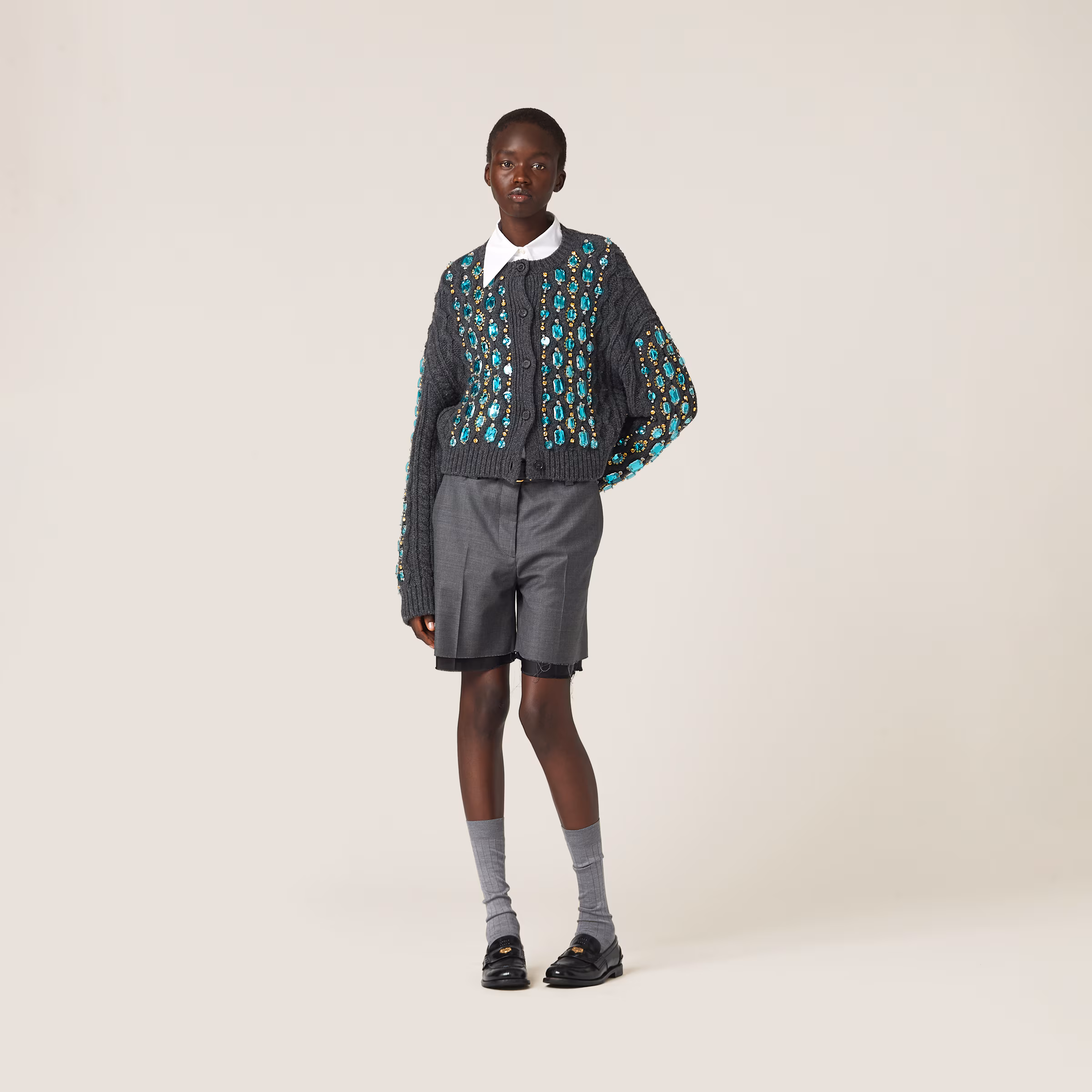 Wool Knit Cardigan