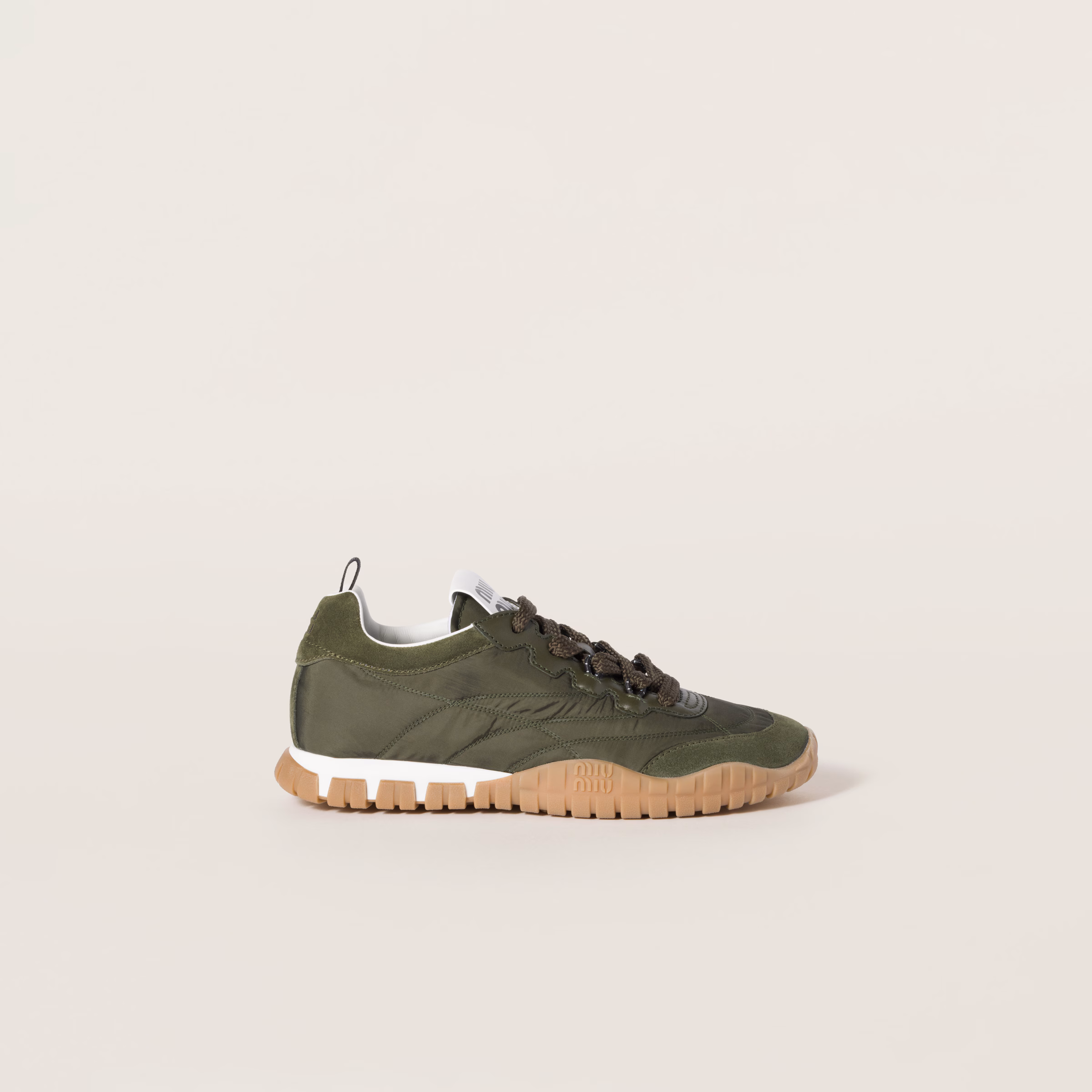 Tyre Technical Fabric And Suede Sneakers