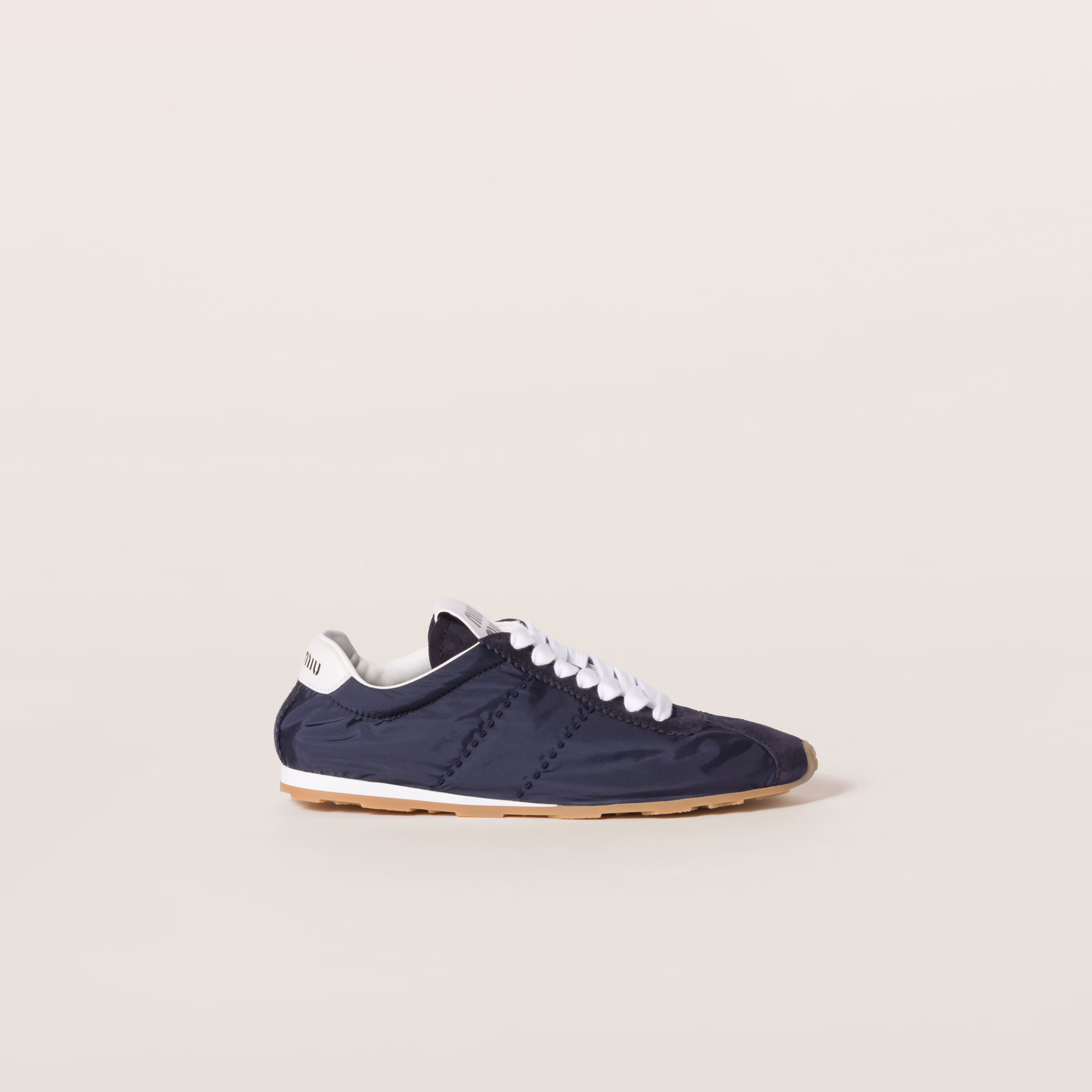 Plume Technical Fabric And Suede Sneakers