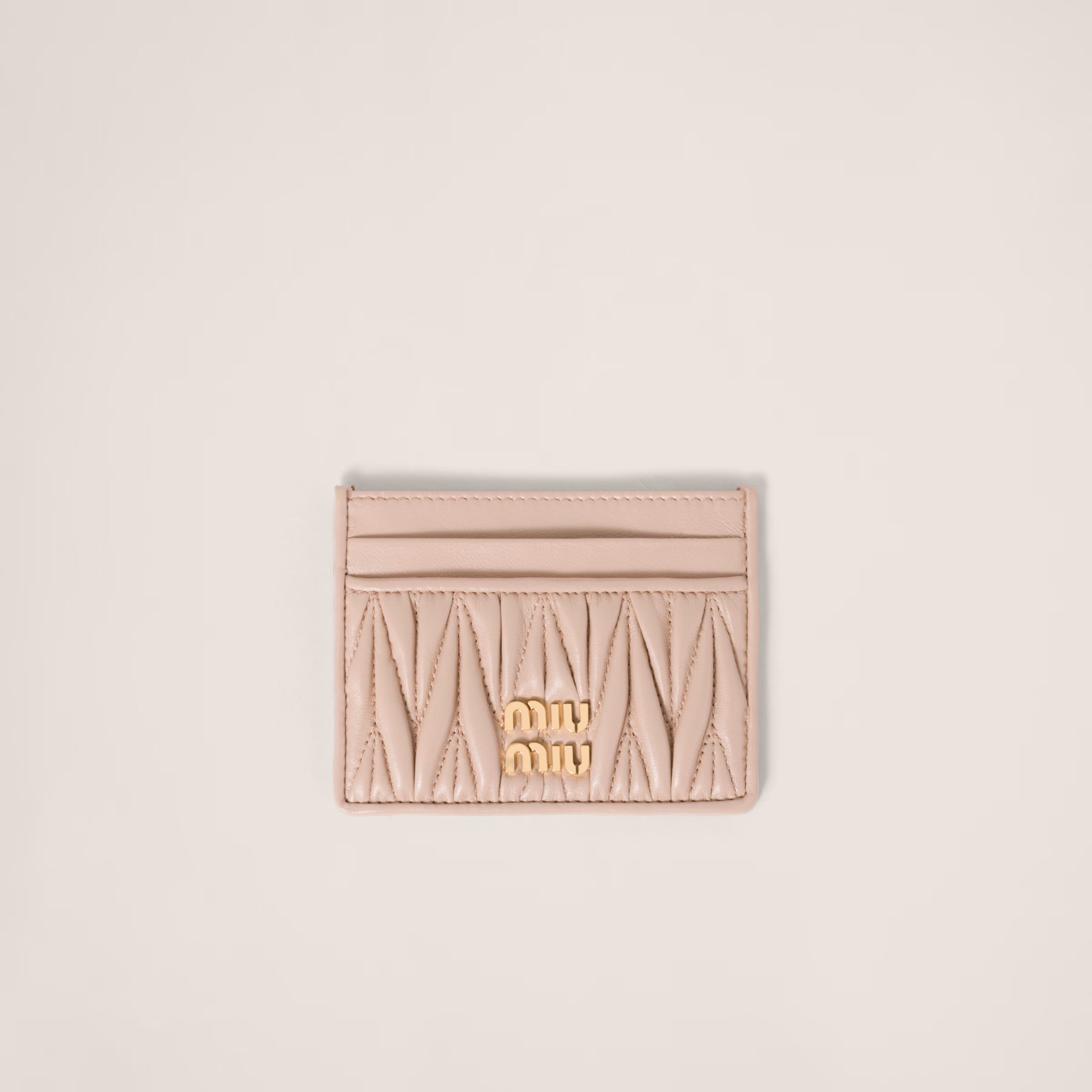 Matelassé Nappa Leather Card Holder