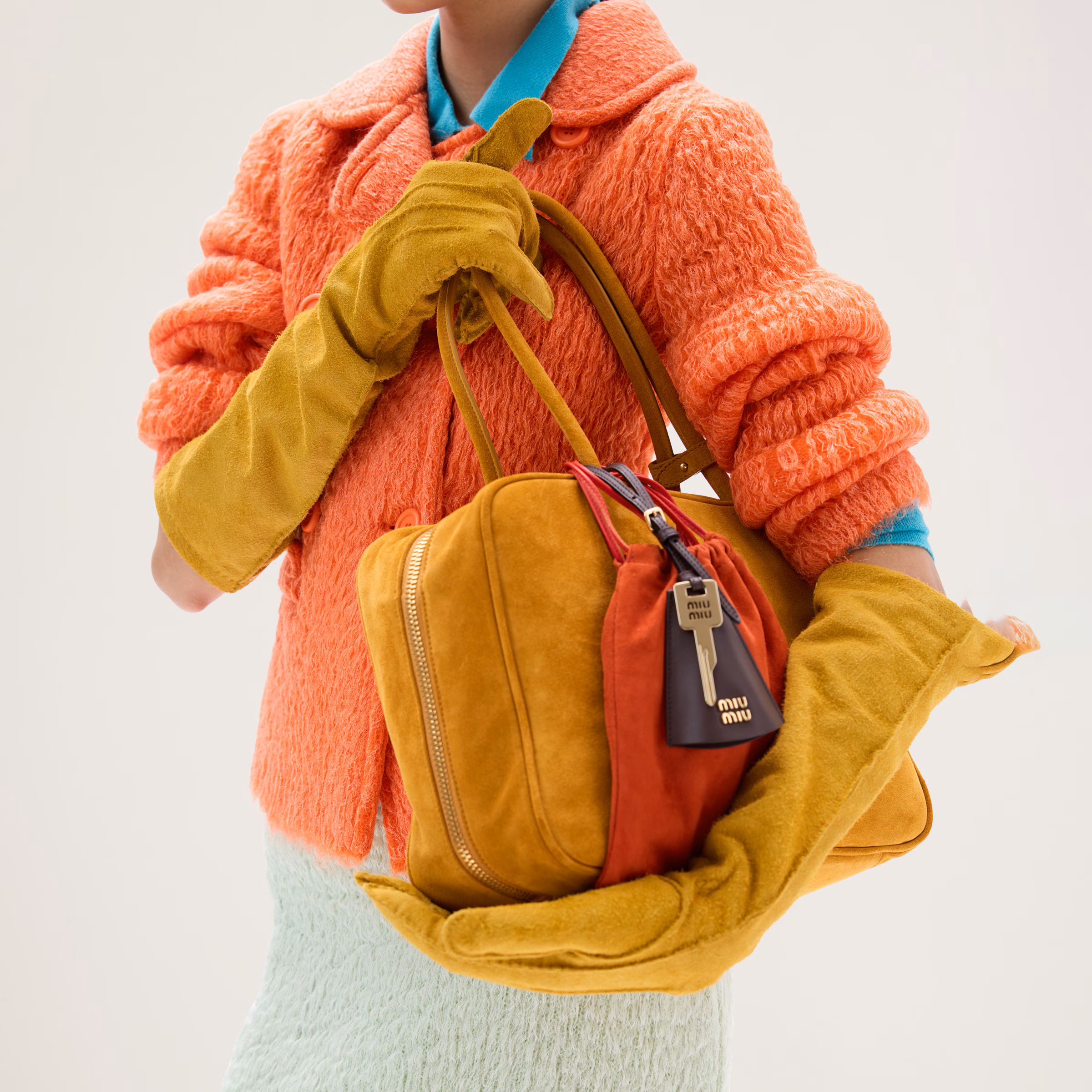 Suede Beau Bag