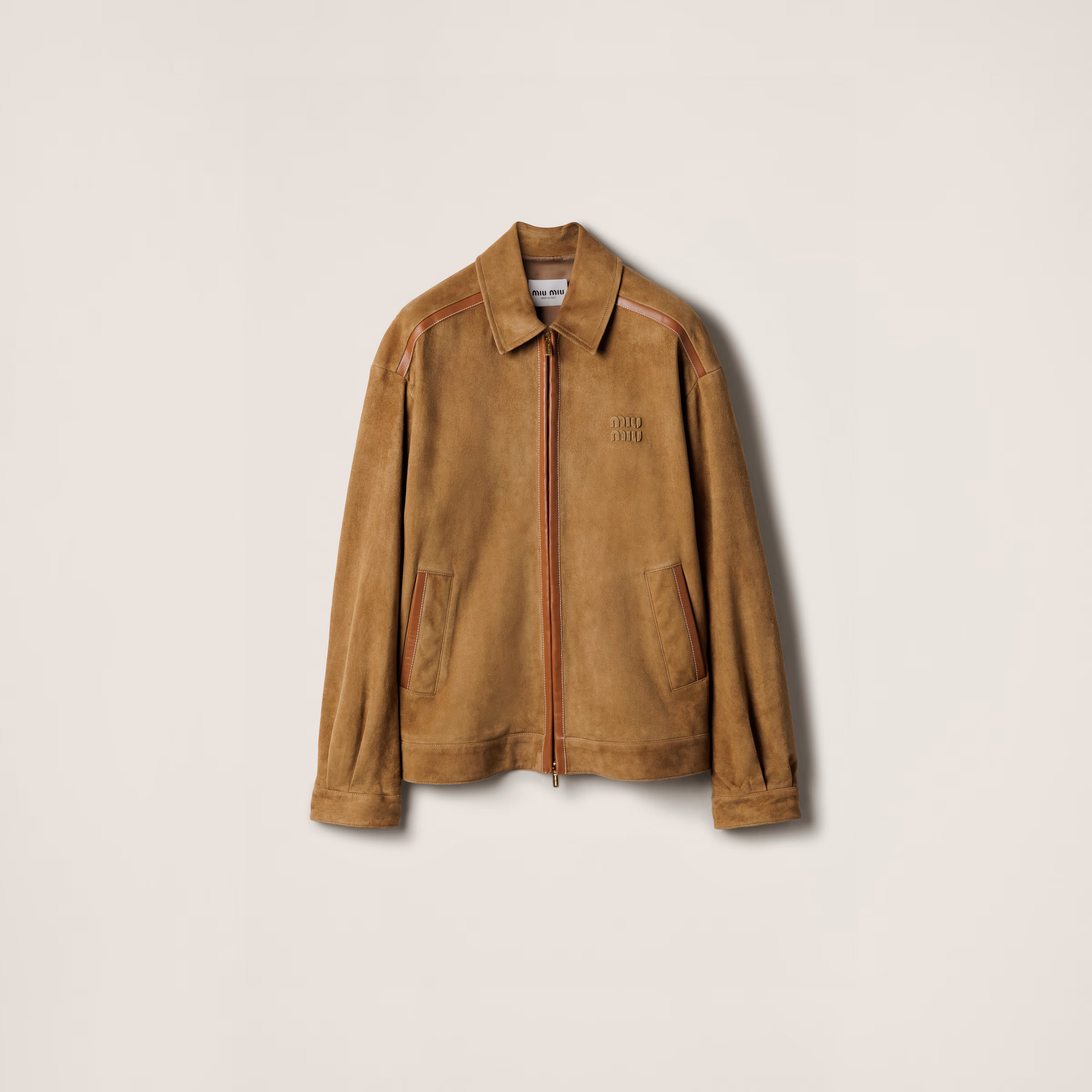 Suede Blouson Jacket