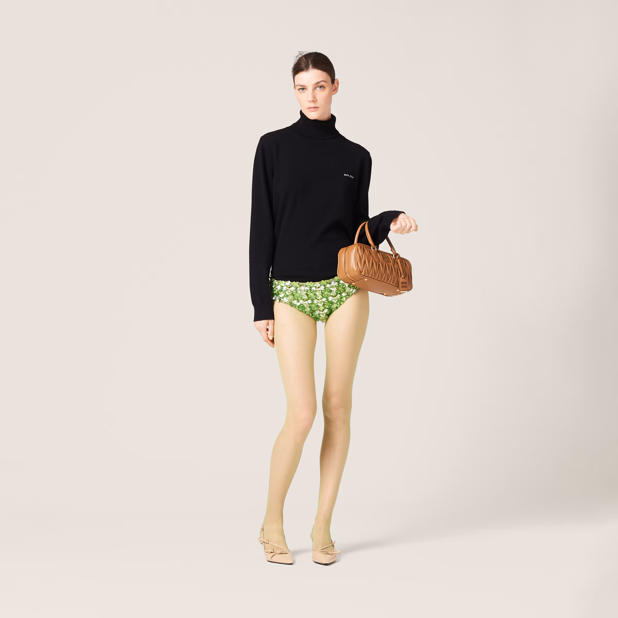 Embroidered Silk And Wool Panties