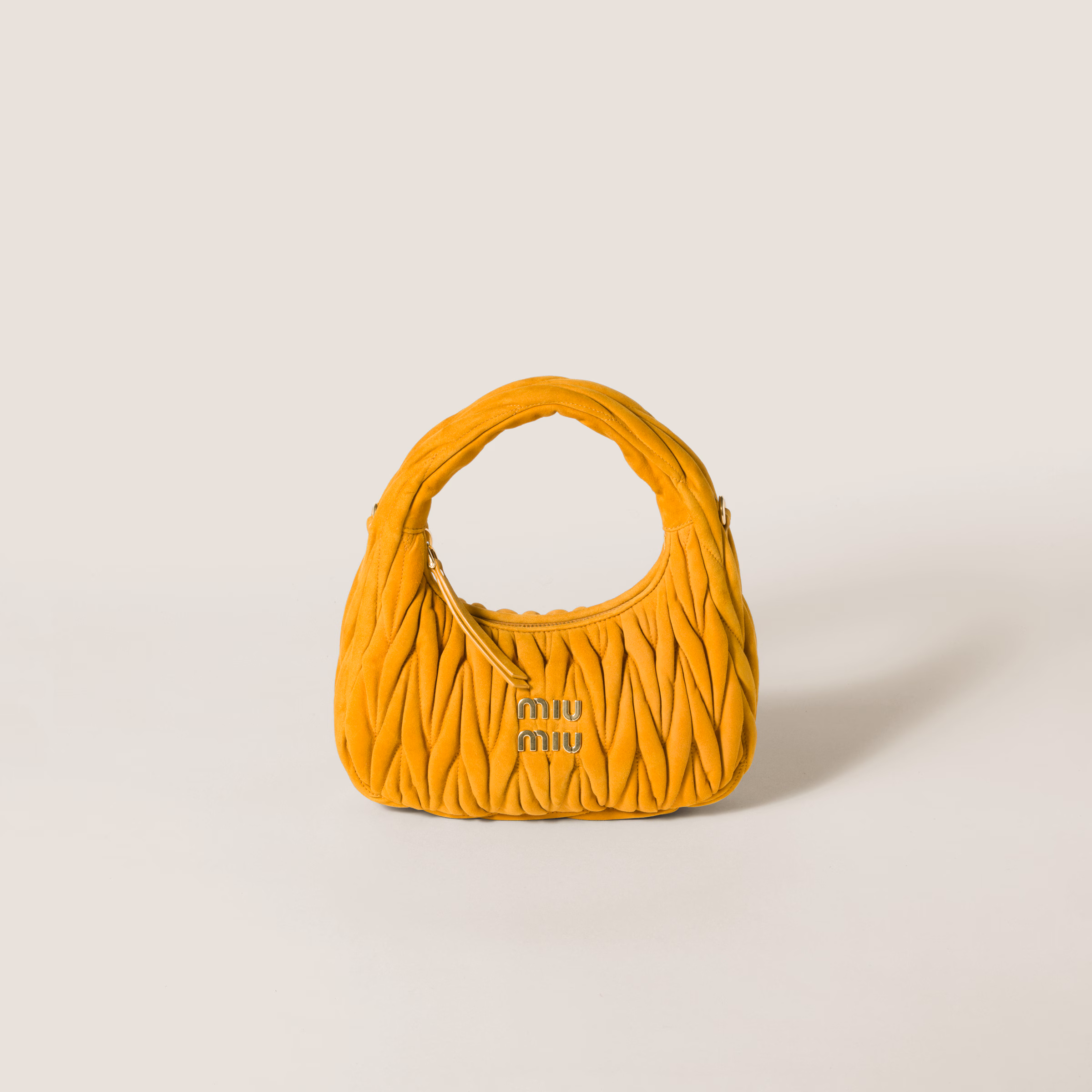 Wander Matelassé Suede Bag
