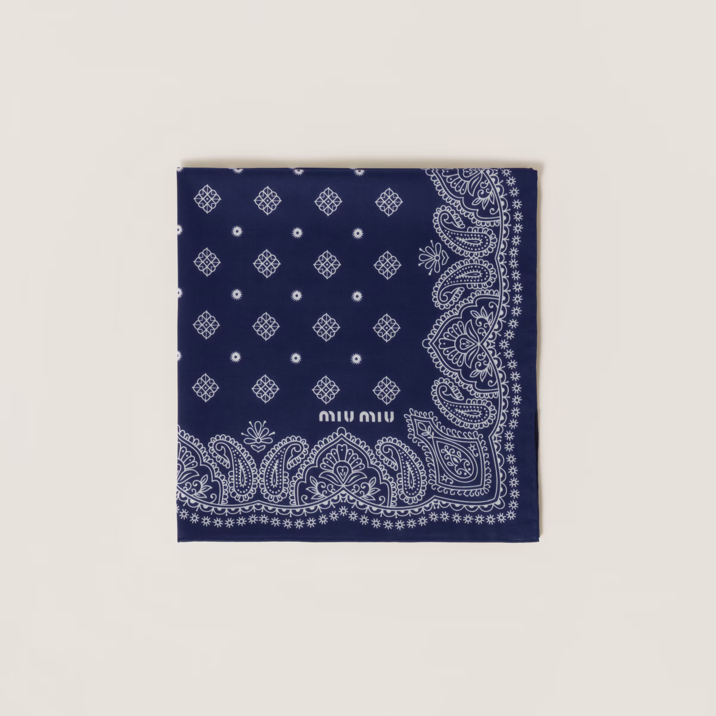 Printed Poplin Scarf