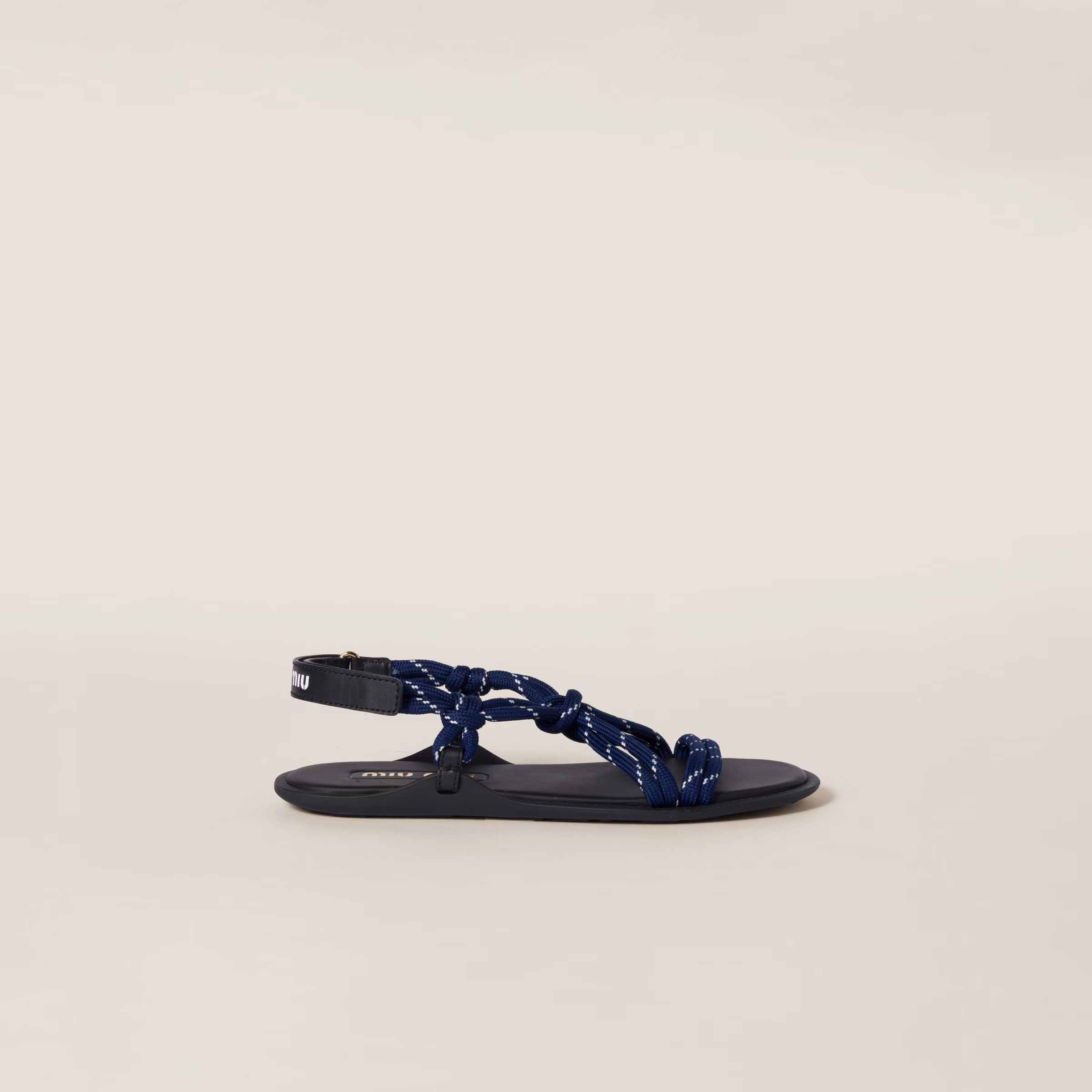 Riviere Cord And Leather Sandals