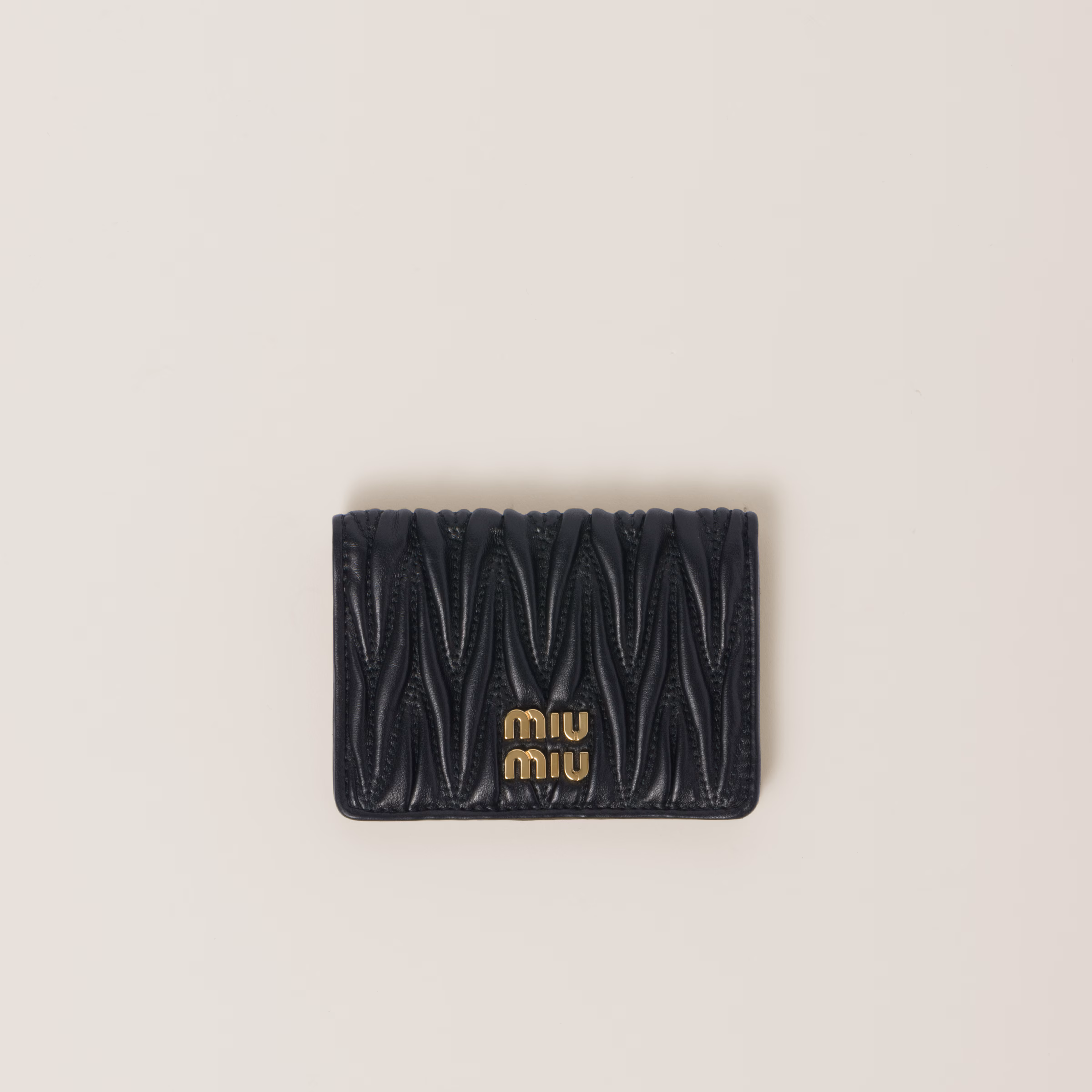 Matelassé Nappa Leather Card Holder