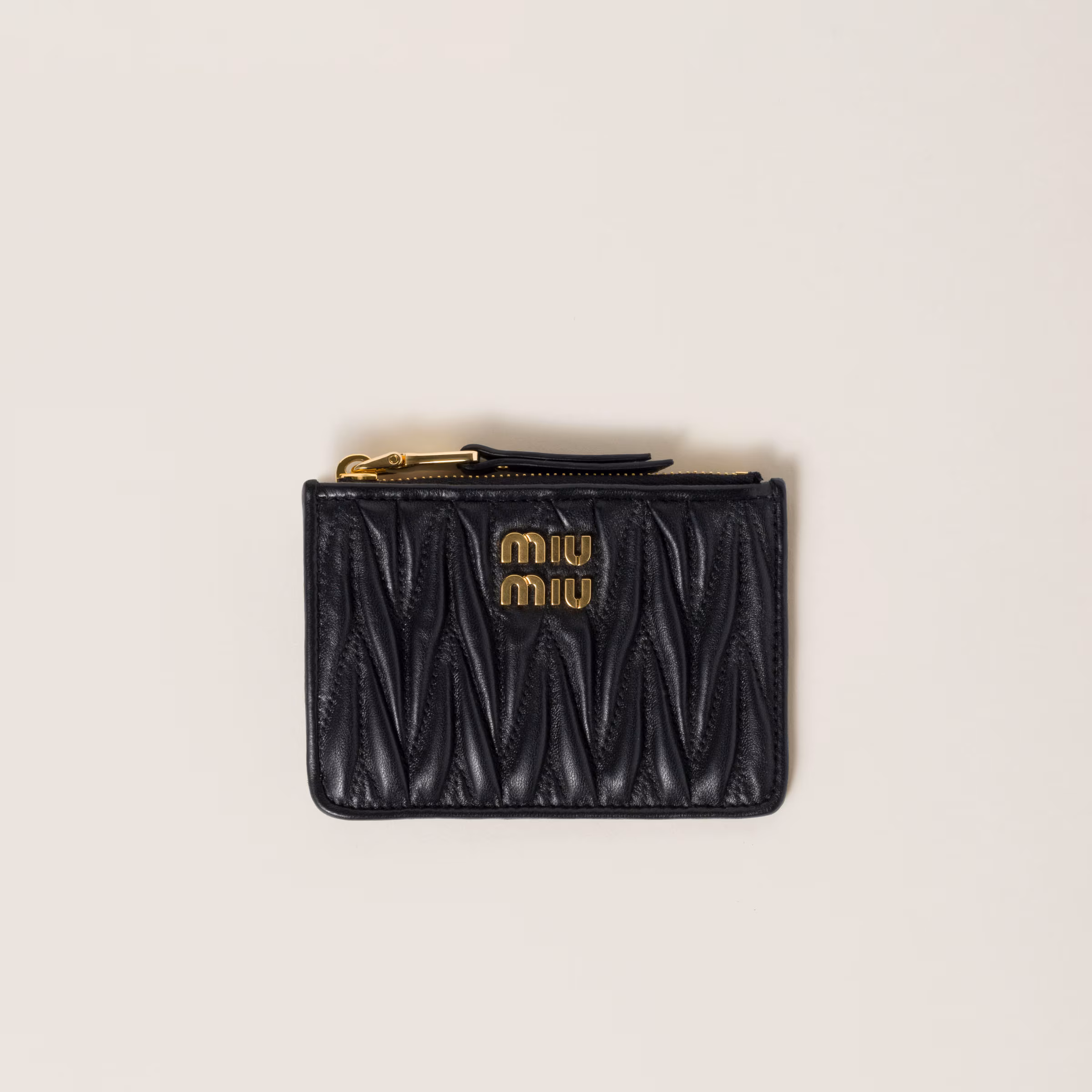Matelassé Nappa Leather Card Holder