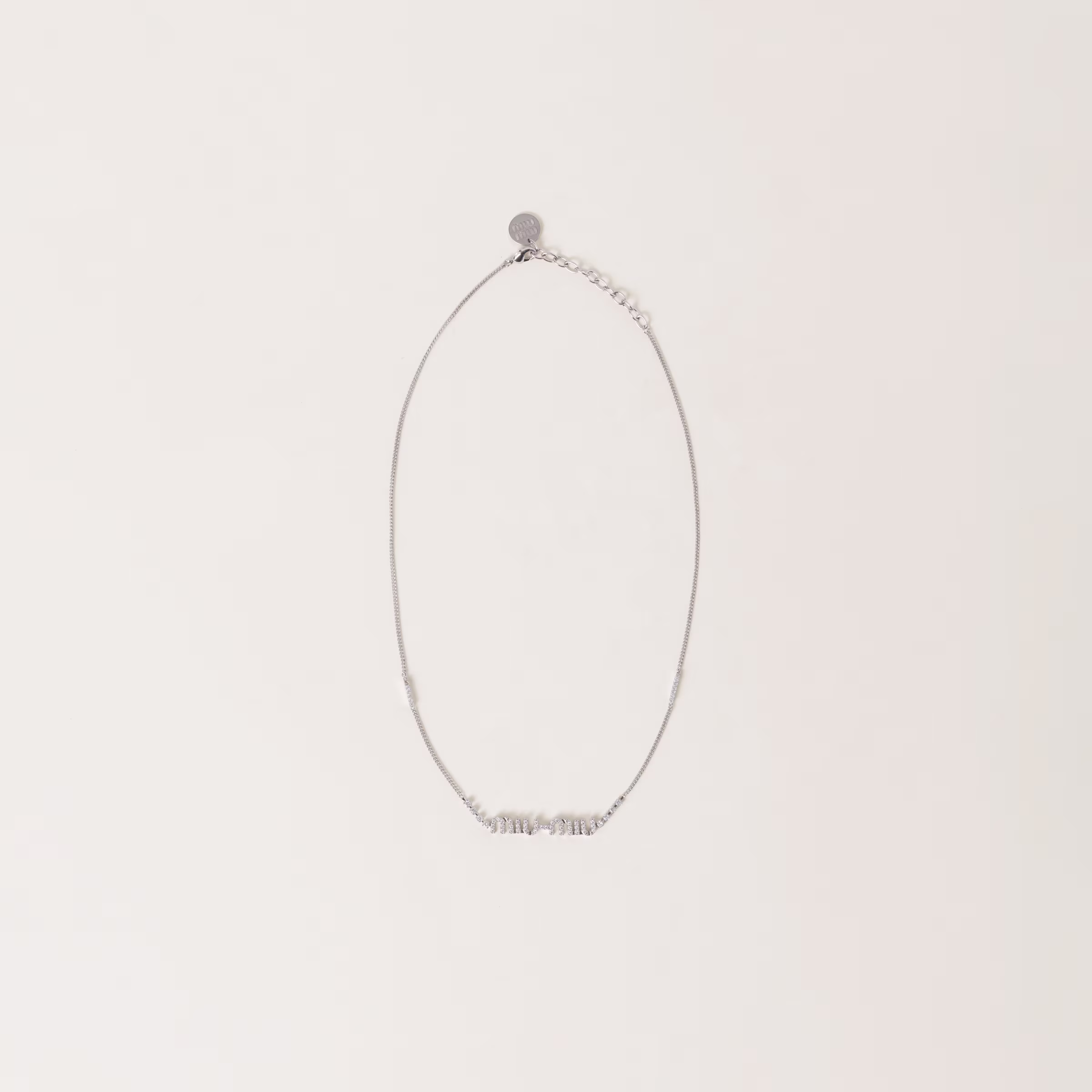 Metal Necklace With Crystals