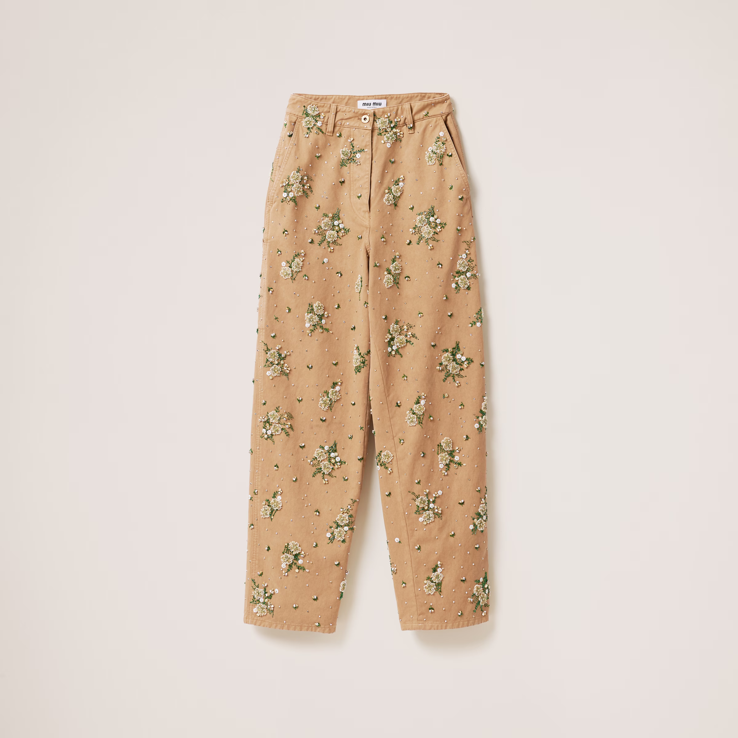 Garment-Dyed Gabardine Pants