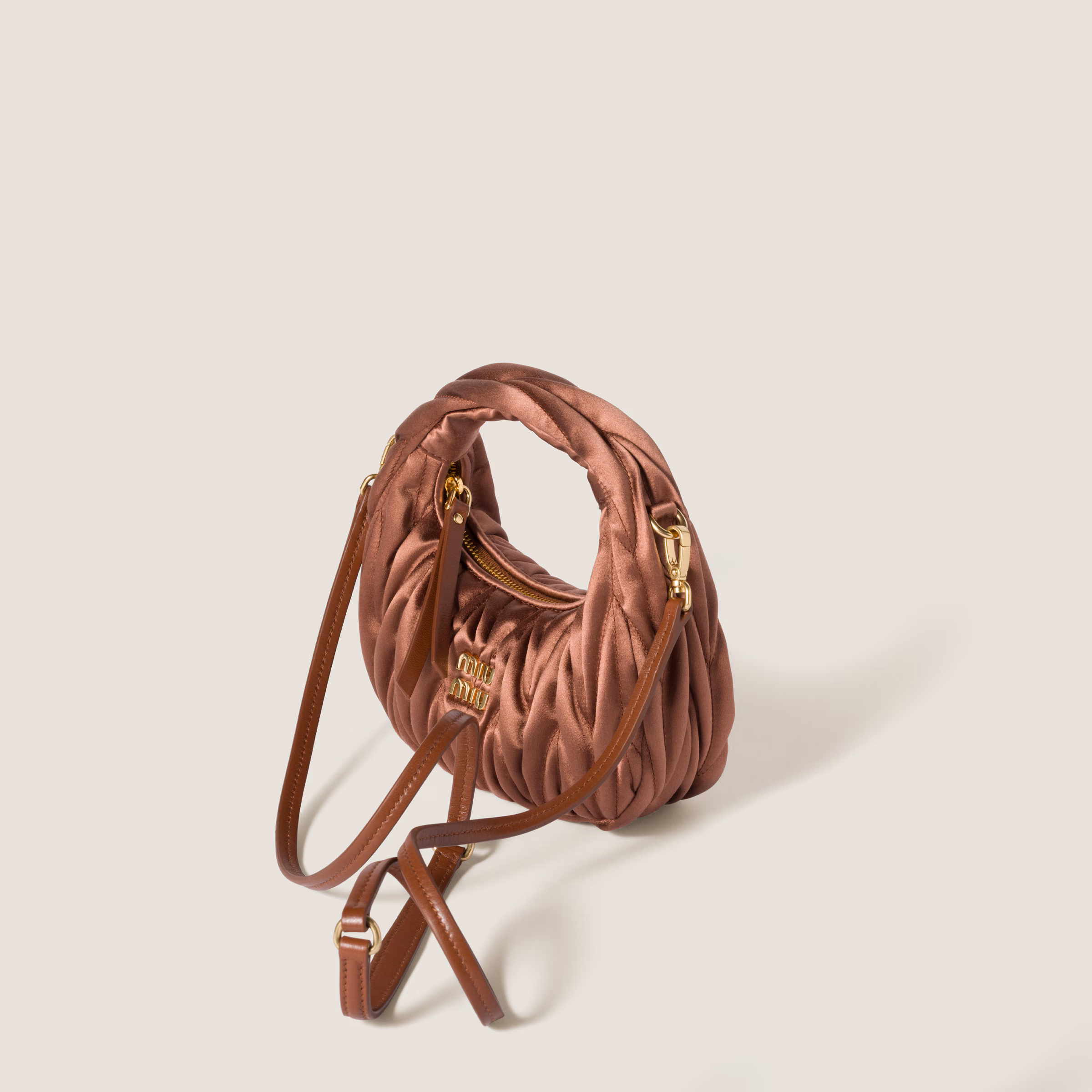 Wander Matelassé Satin Mini-Bag