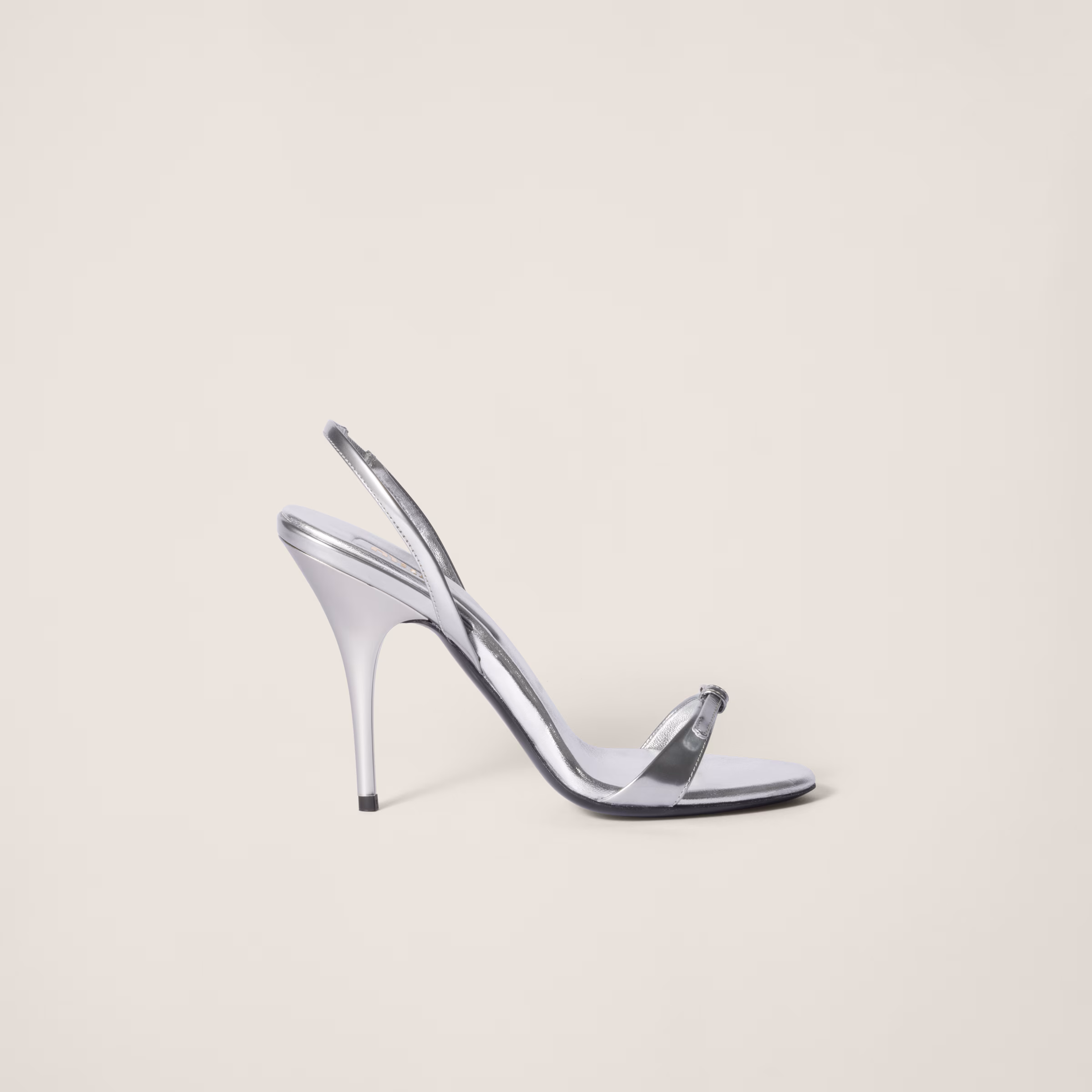 Metallic Leather Sandals