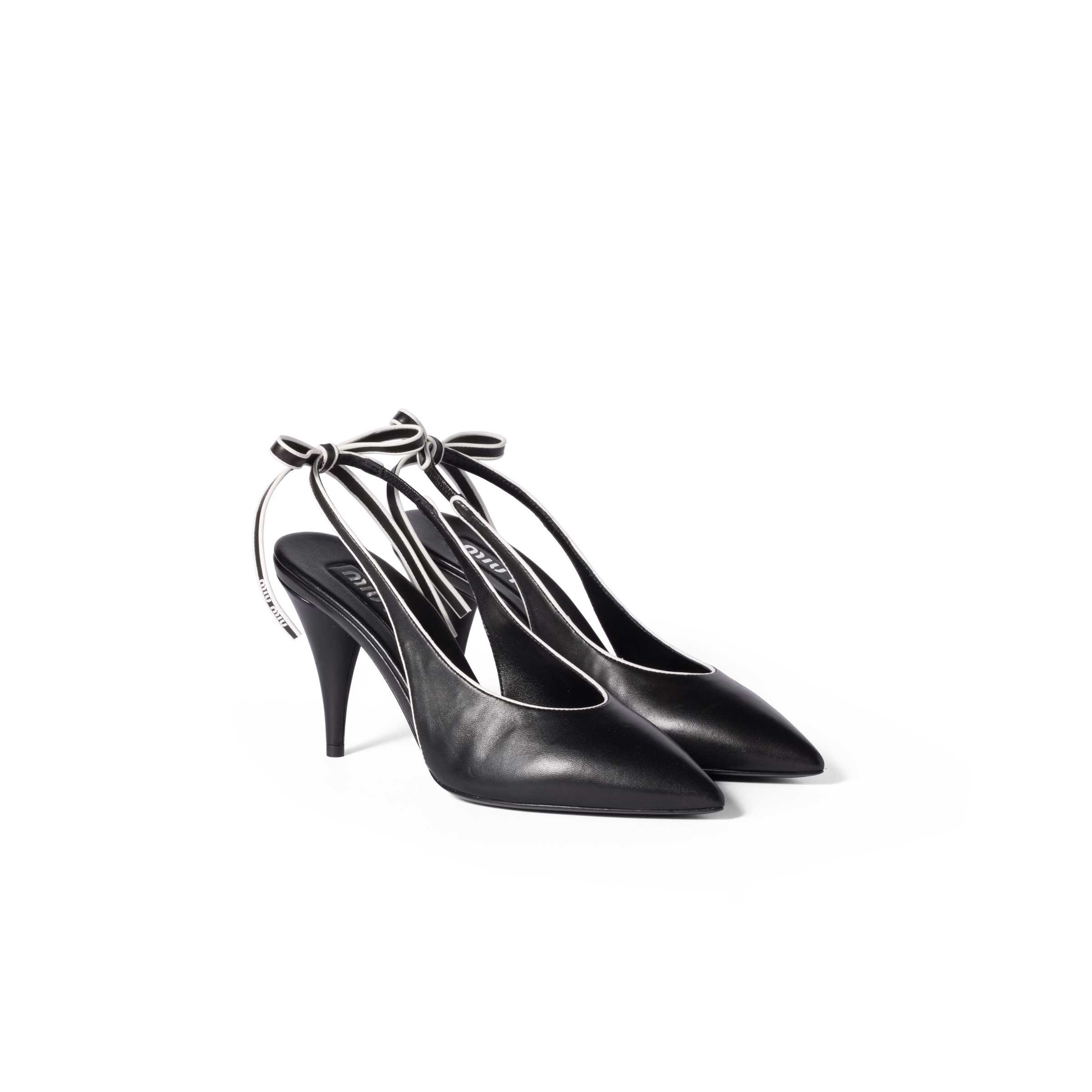 Nappa Leather Slingback Pumps