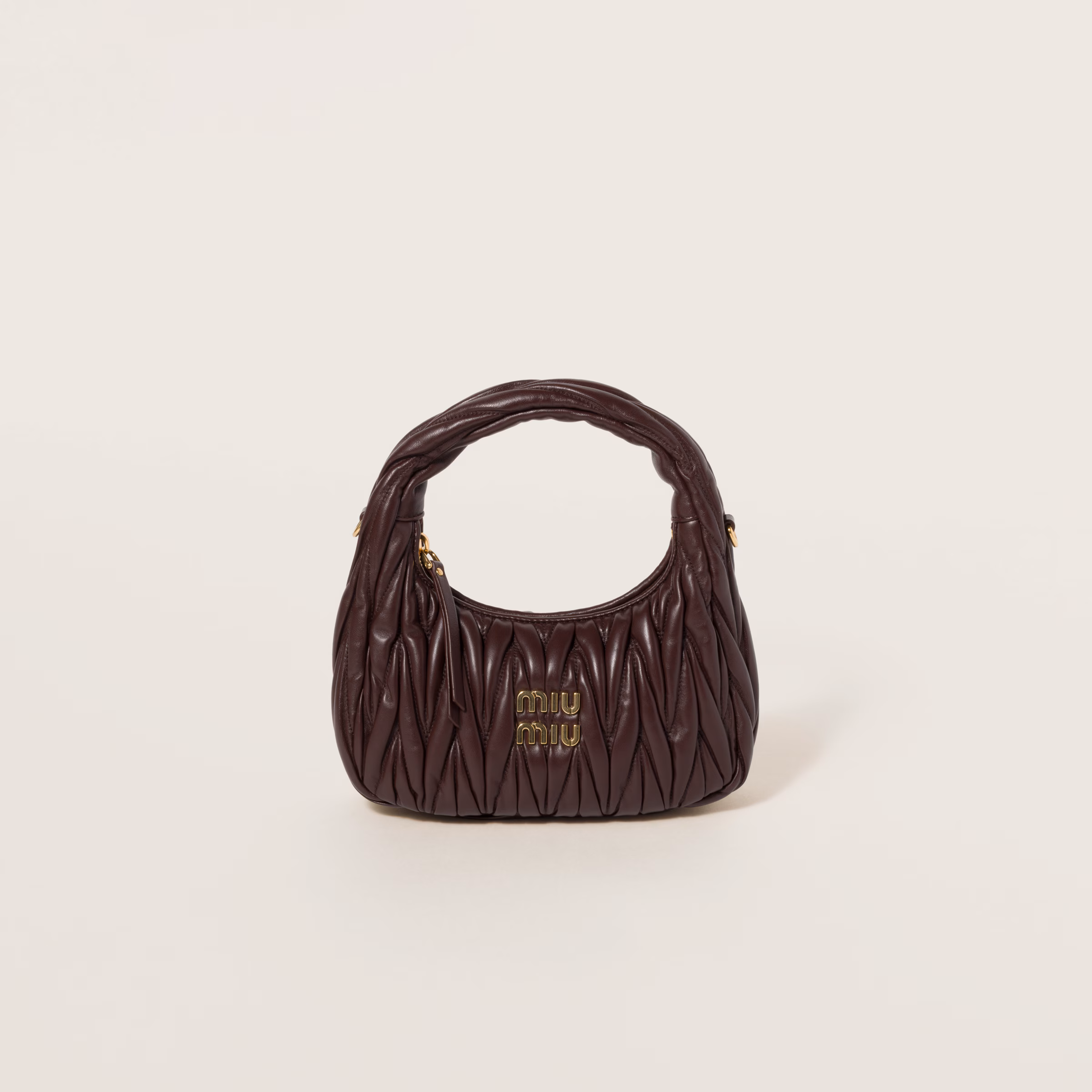 Wander Matelassé Nappa Leather Hobo Bag