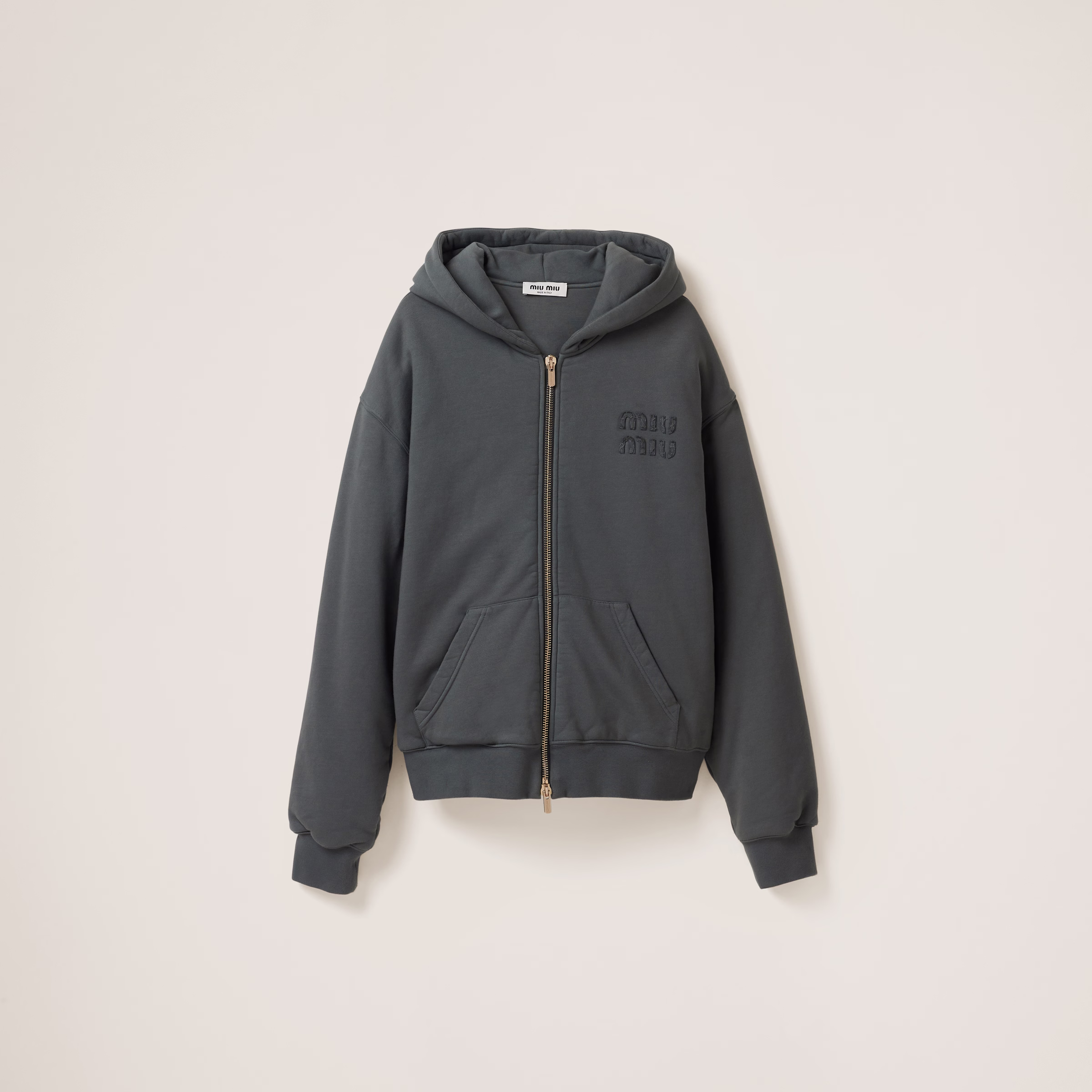 Garment Dyed Cotton Fleece Hoodie