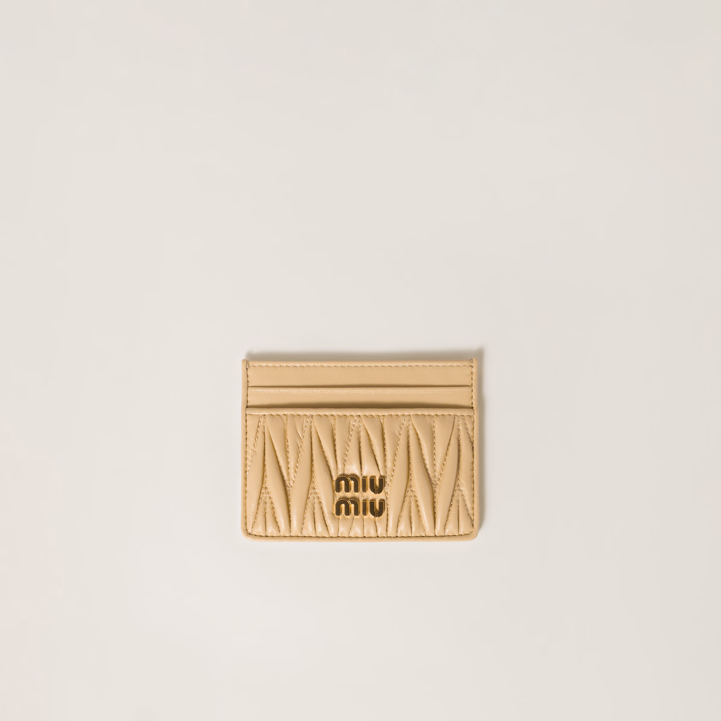 Matelassé Nappa Leather Card Holder