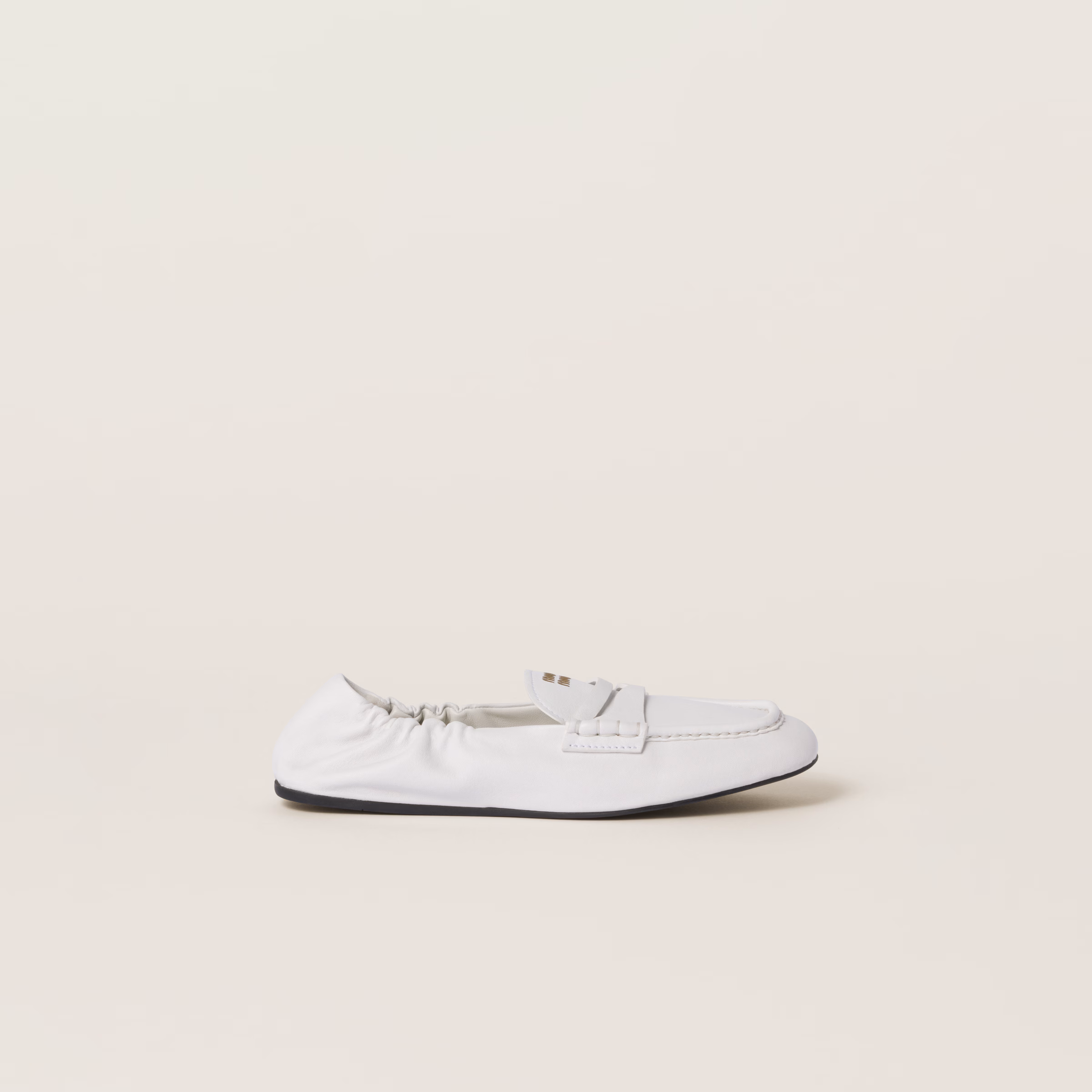 Ruches Nappa Leather Loafers