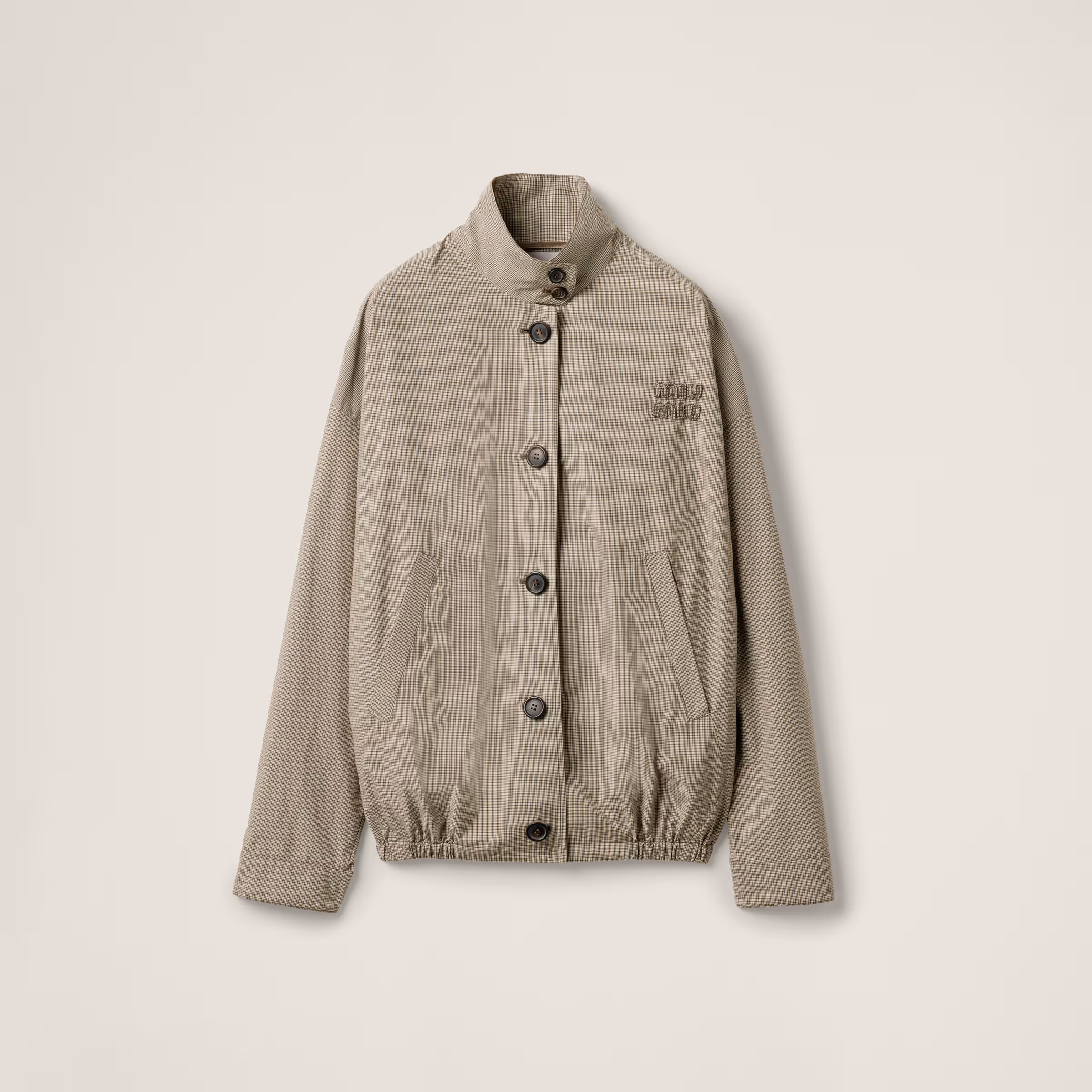 Technical Check Blouson Jacket