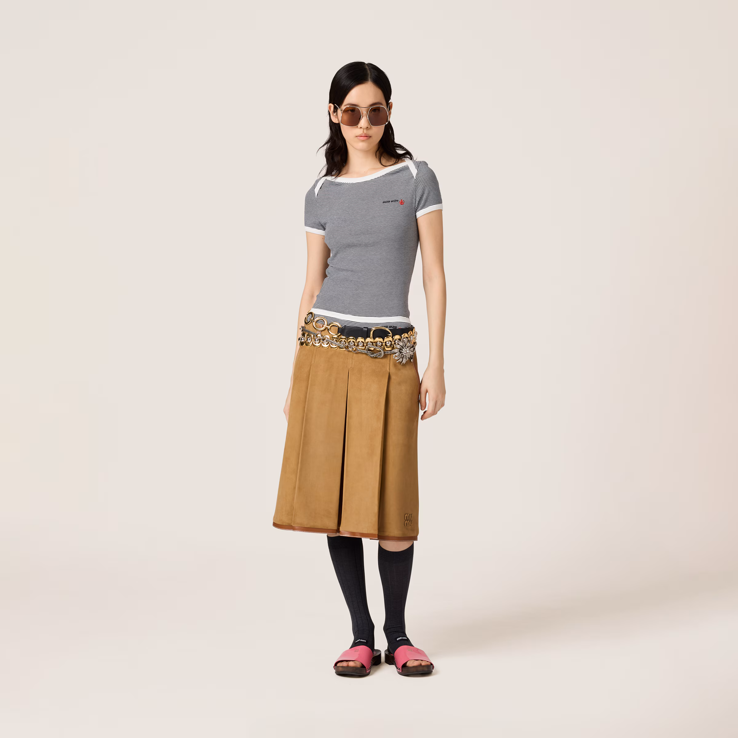 Petit Bateau X Miu Miu Ribbed Jersey T-Shirt