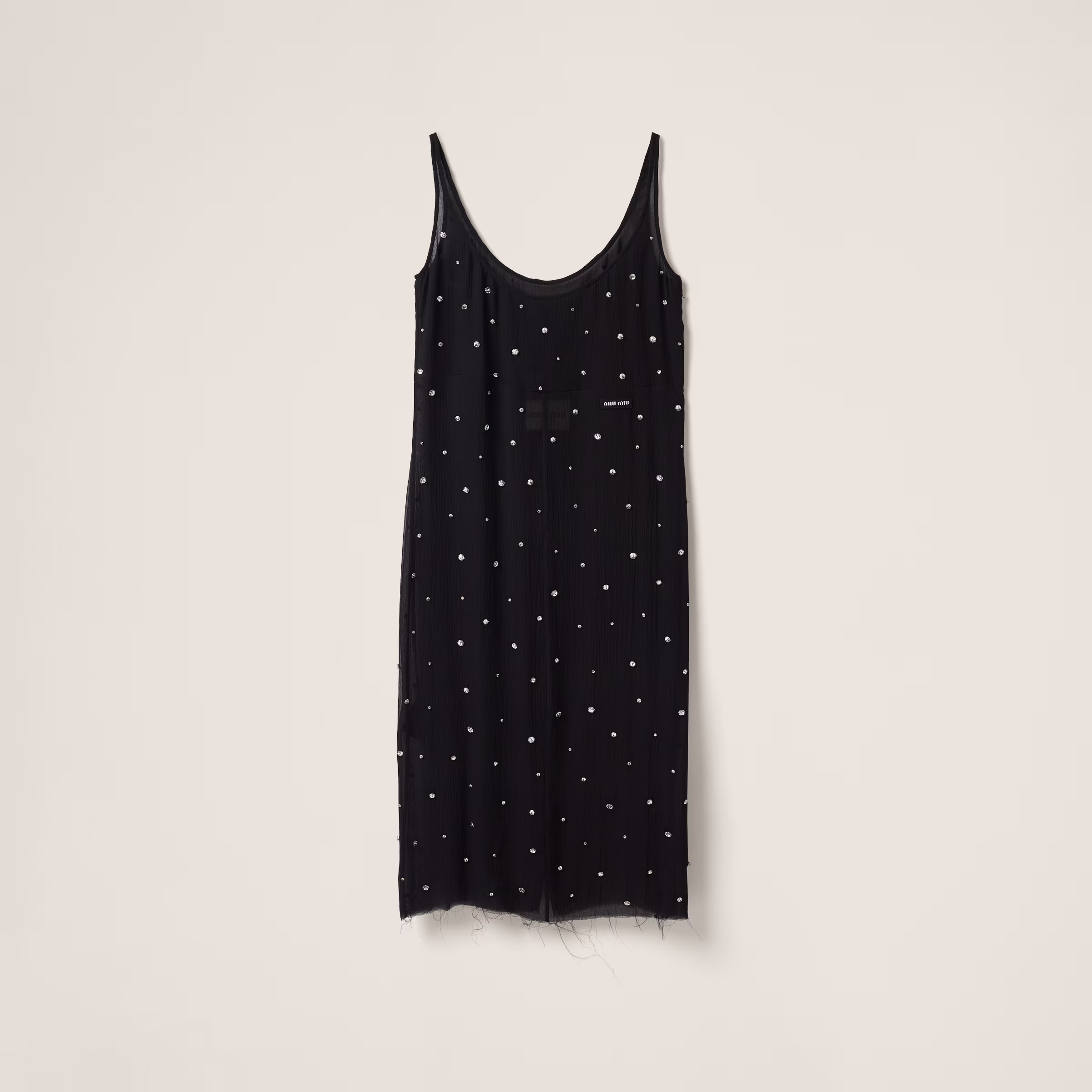 Embroidered Chiffon Dress