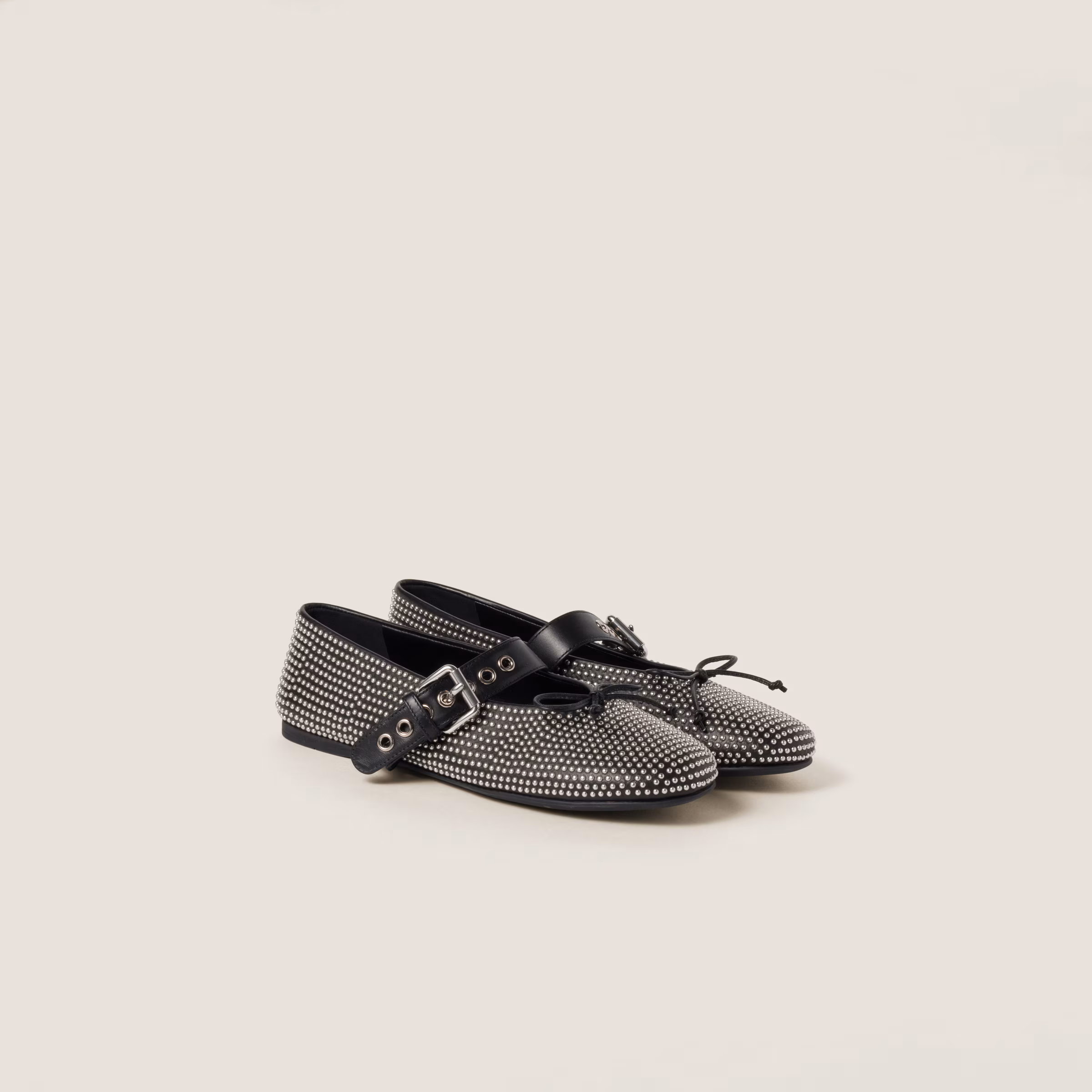 Calf Leather Ballerina Flats