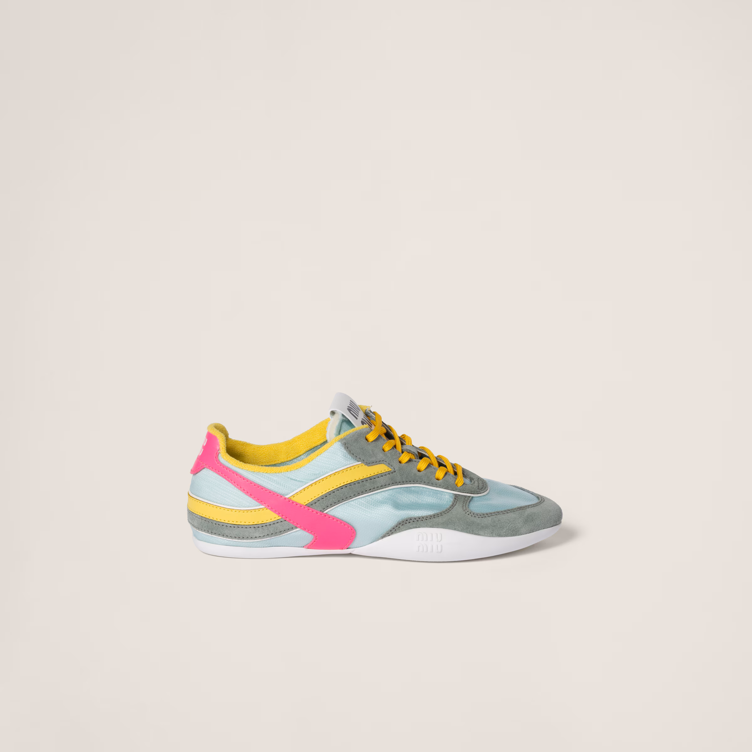 Gymnasium Technical Fabric And Suede Sneakers