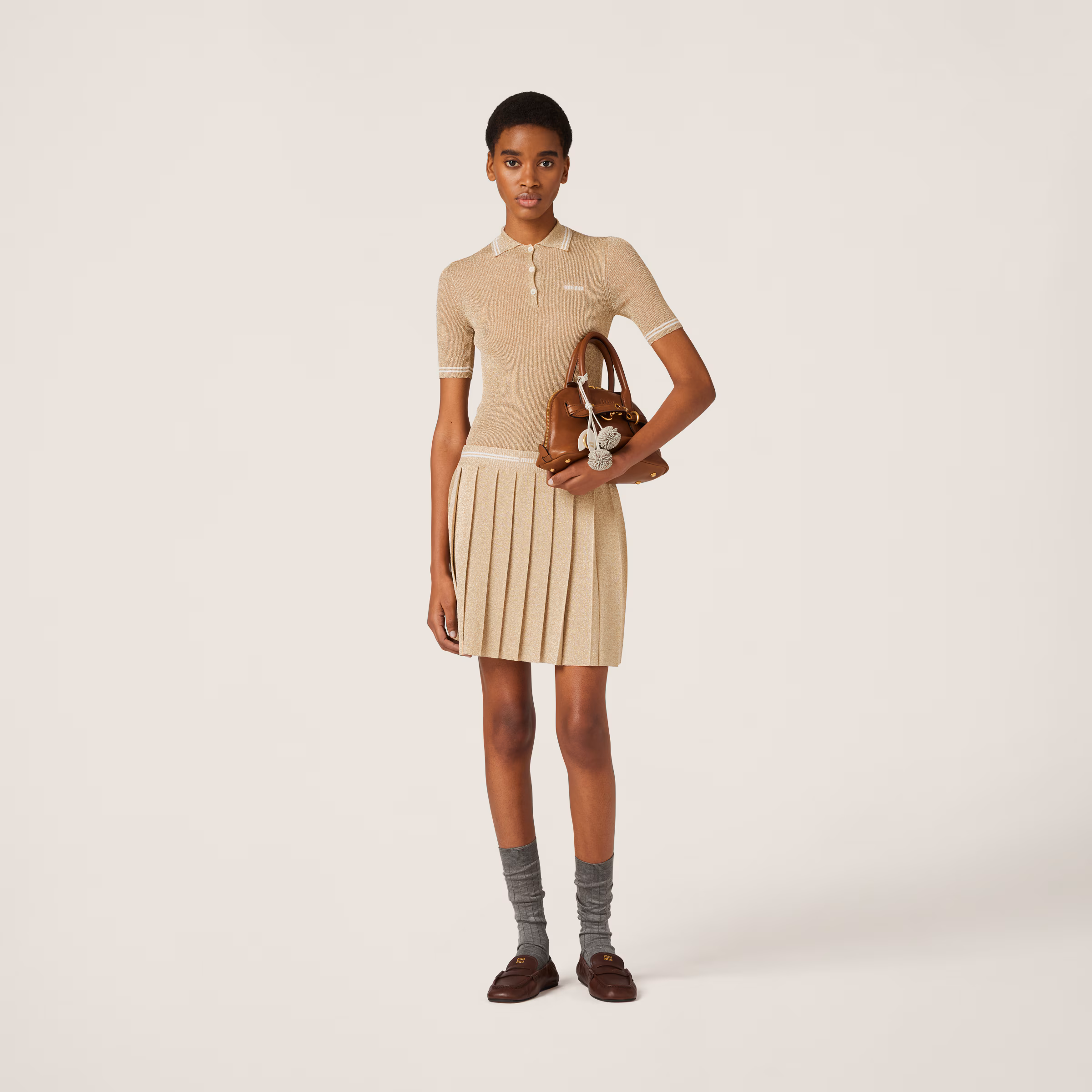 Lamé Mini-Skirt