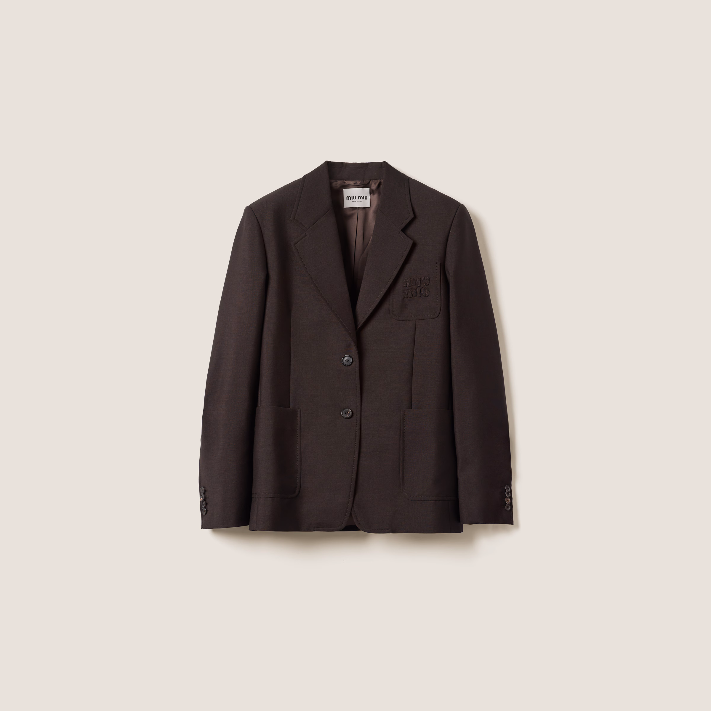 Single-Breasted Mohair Jacket