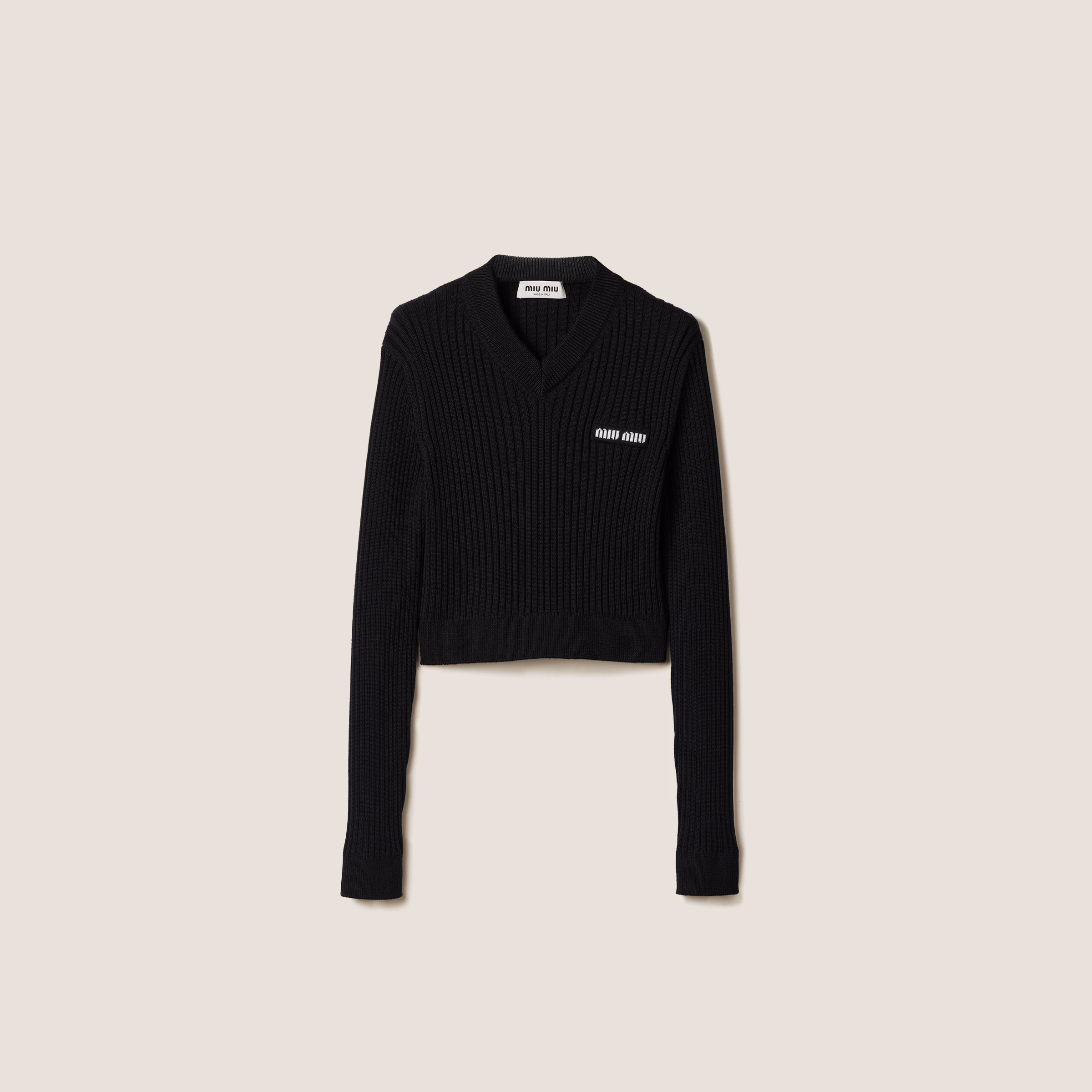Cropped Wool Sweater