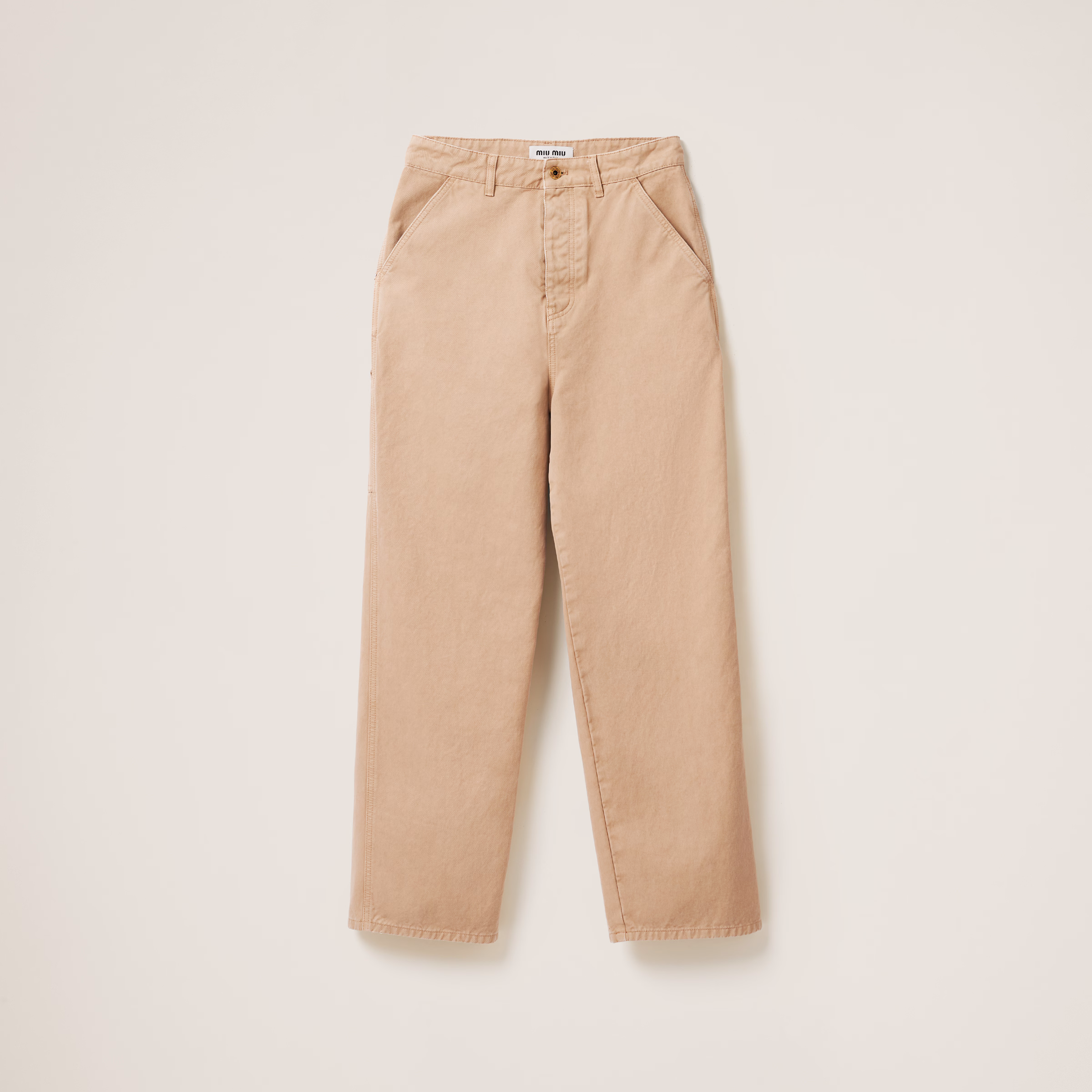 Garment-Dyed Gabardine Pants